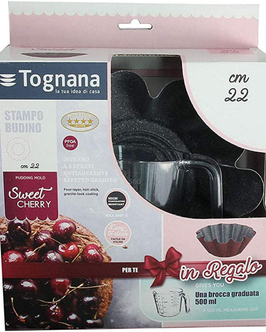 Tognana Set Pudding Cm22+Jug 500Ml Cherry Sweet Cherry