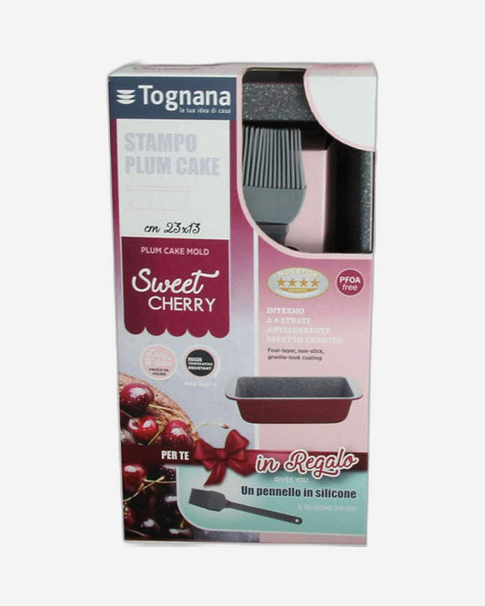 Tognana Set Plumcake Cm23X13+Brush Cherry Sweet Cherry