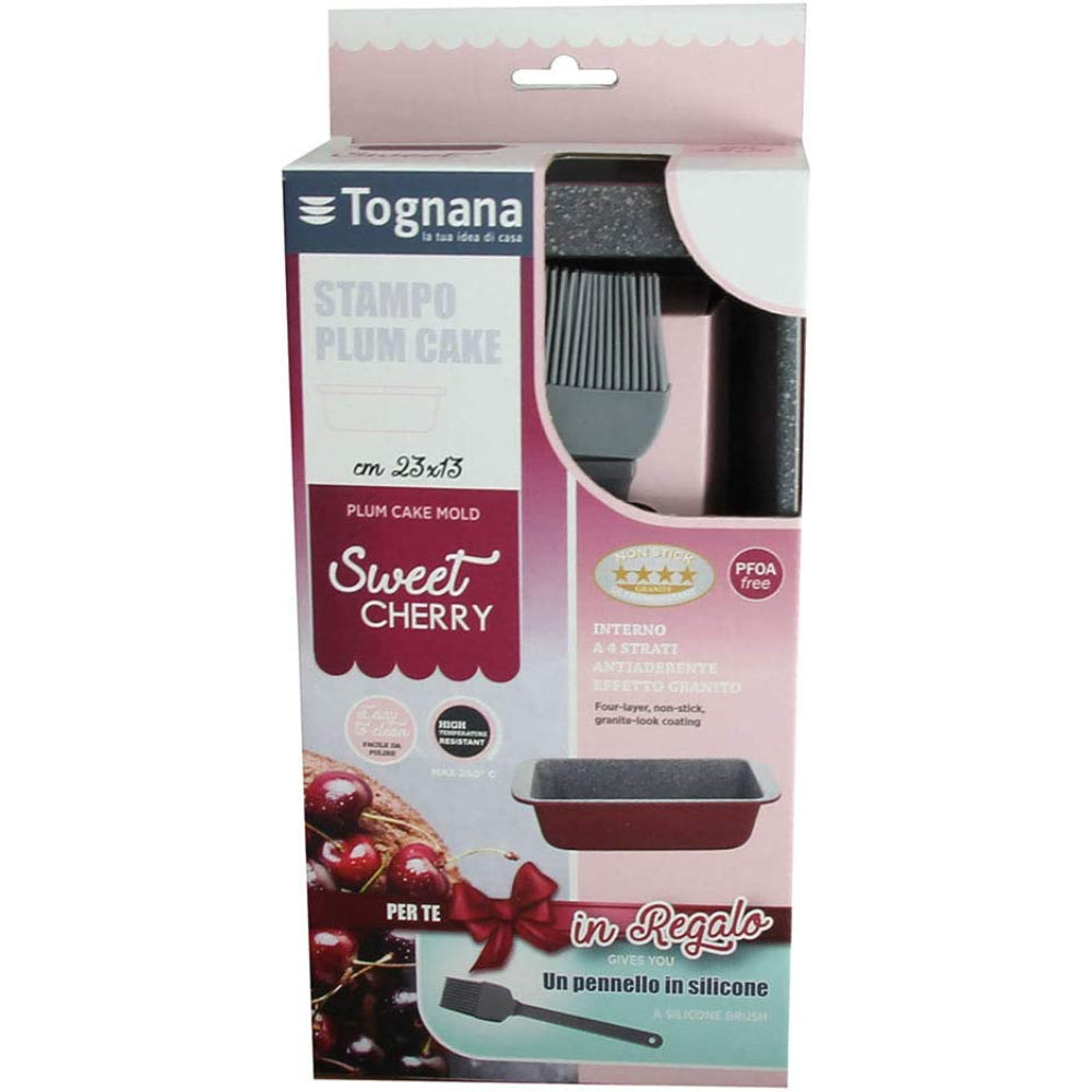 Tognana Set Plumcake Cm23X13+Brush Cherry Sweet Cherry