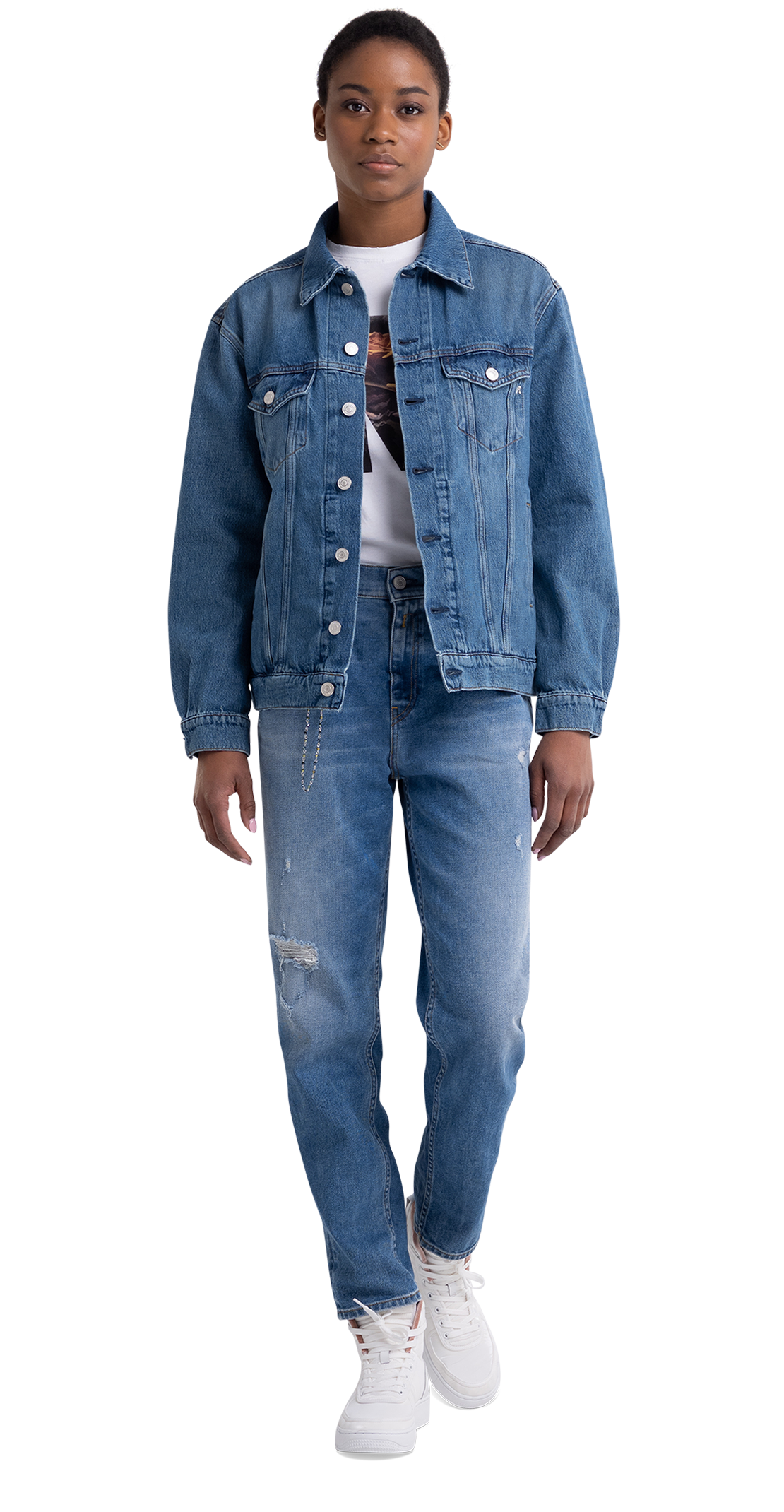 Rose Label Recycled Denim Jacket