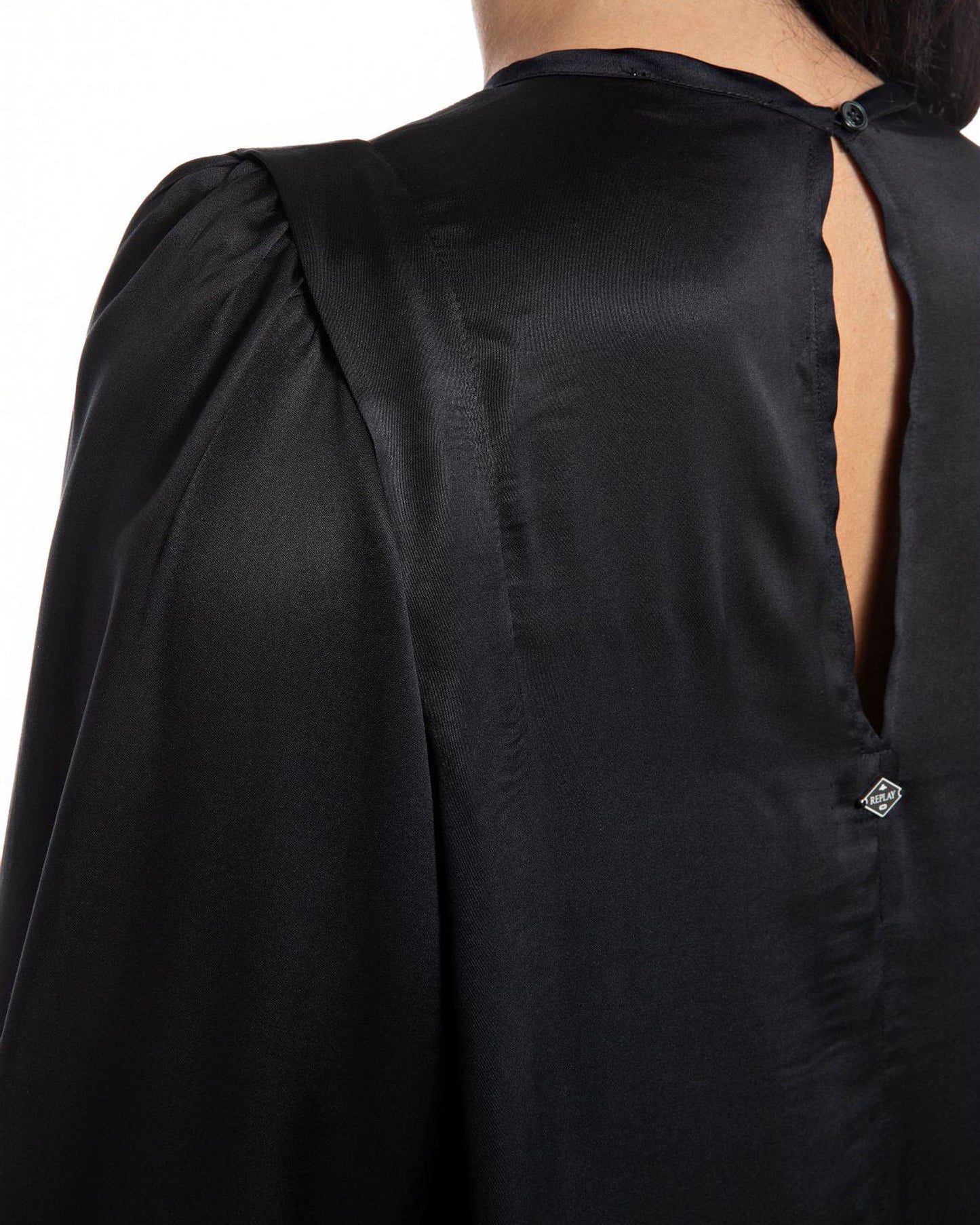 Asymmetric Dress In Viscose Satin