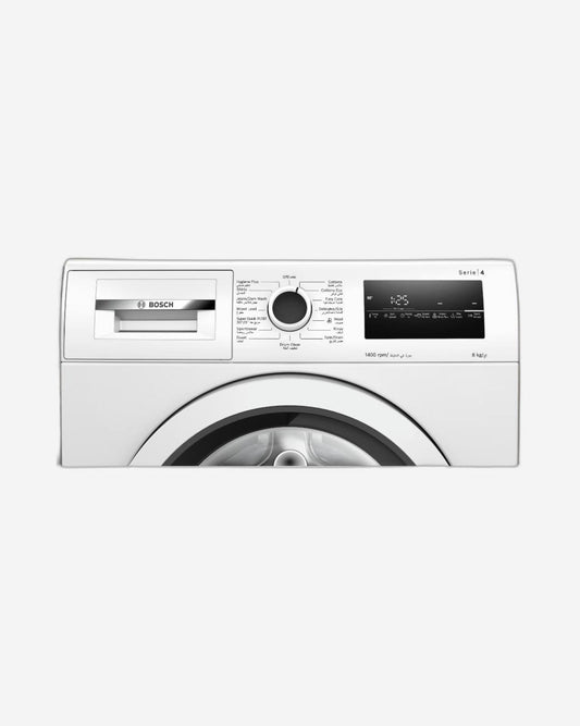 Bosch Front Load Washing Machine, EcoSilence Drive, 8 kg & 1400 RPM, White, German Engineering – WAN28282GC