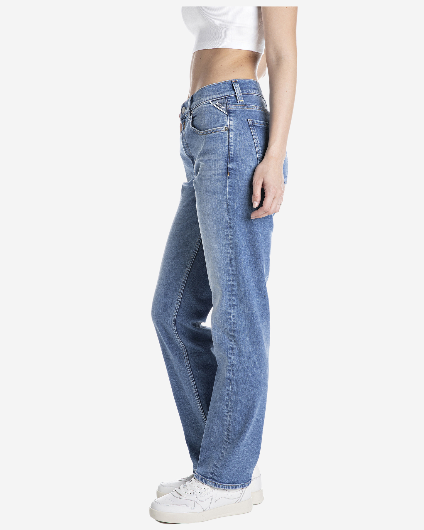 Replay Maijke Straight-Fit Jeans - Medium Blue