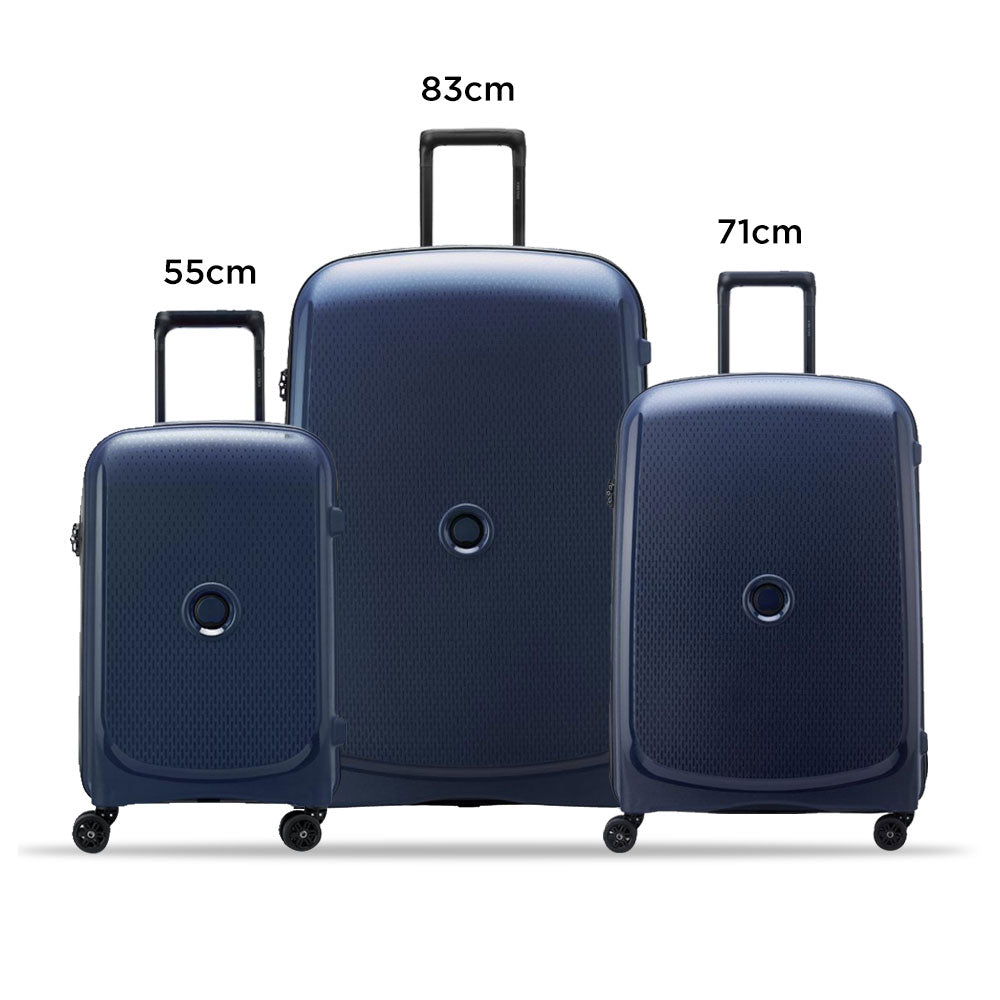 Delsey Paris Belmont Plus Non Expandable 3Piece Luggage Set + Free Agreable Backpack