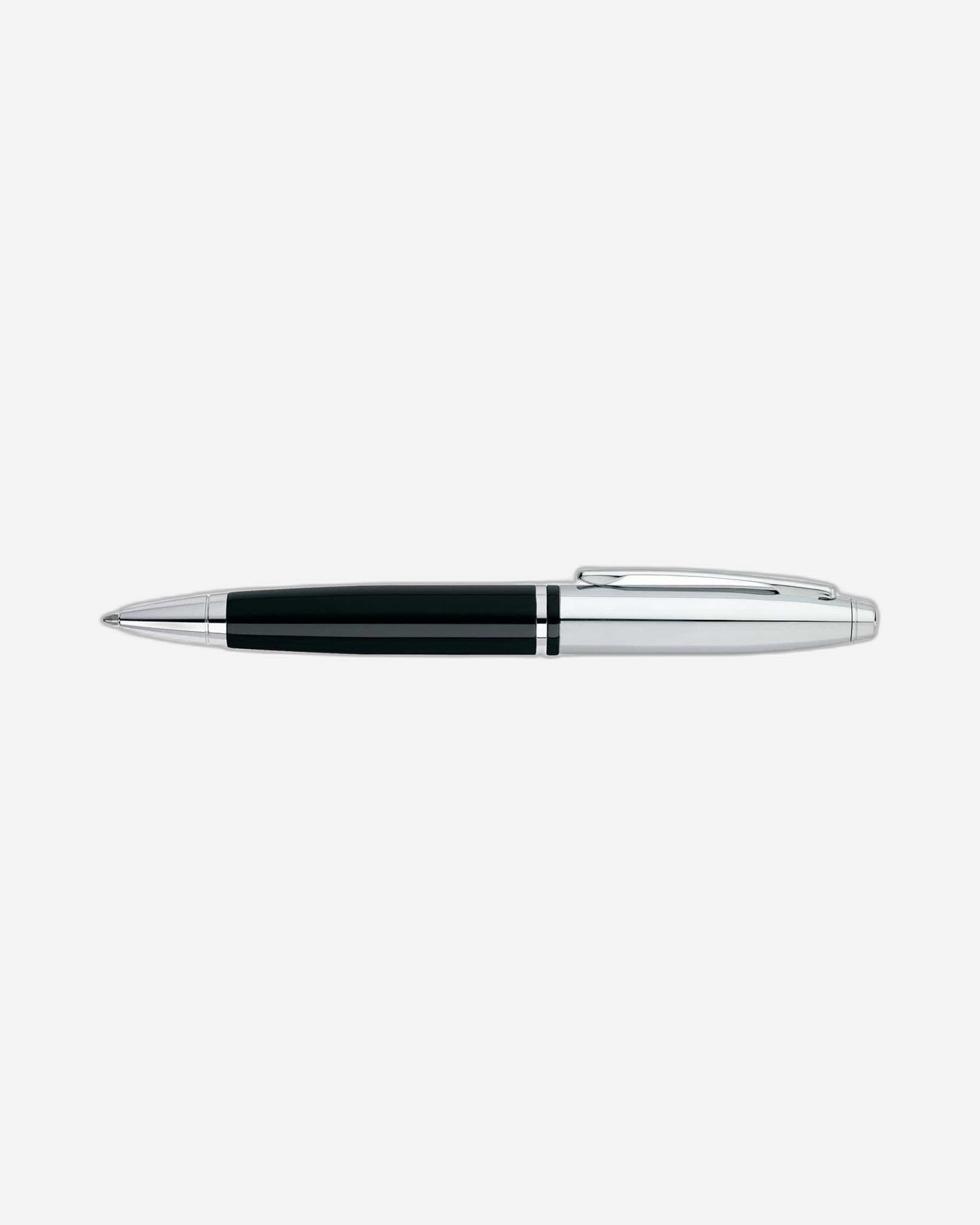 Cross Calais Chrome And Black Lacquer Ballpoint Pen - AT0112-2