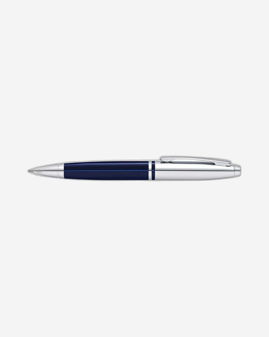 Cross Calais Chrome Blue Lacquer Ballpoint Pen