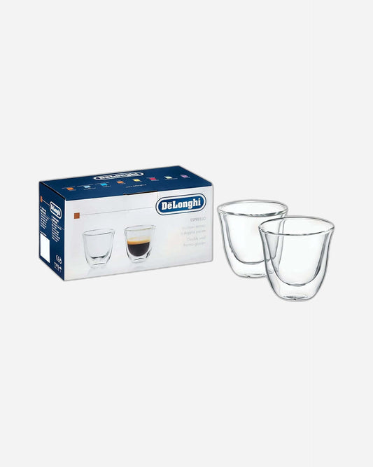 De'Longhi 2 Piece Espresso Glass Set