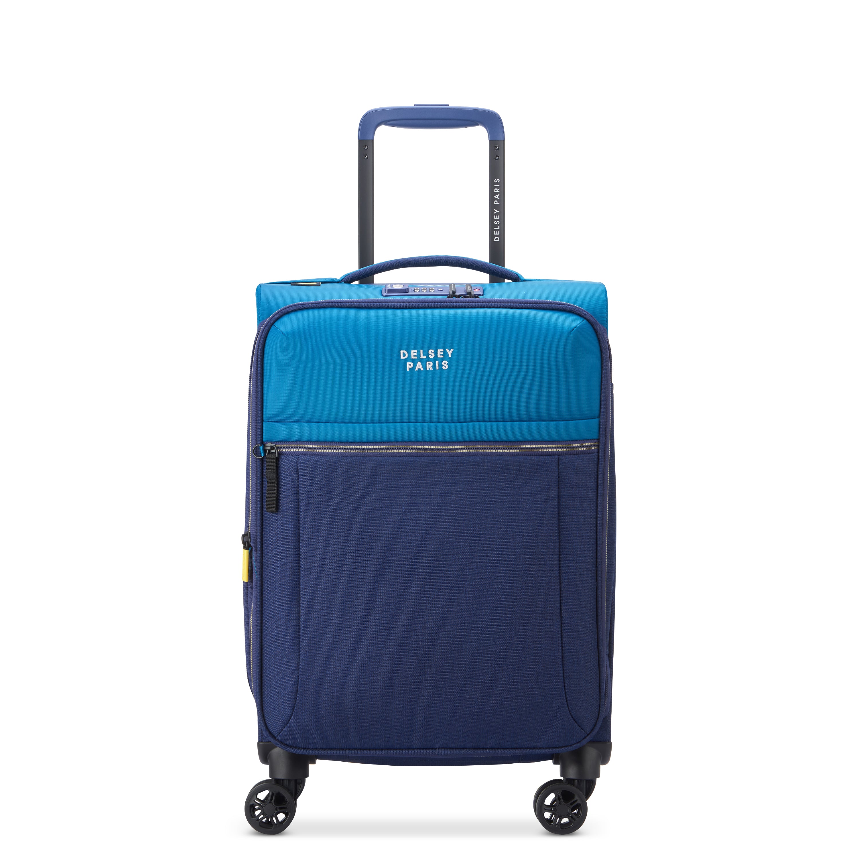 Delsey Paris Brochant 3.0 Softcase Expandable 4 Double Wheel Luggage Trolley