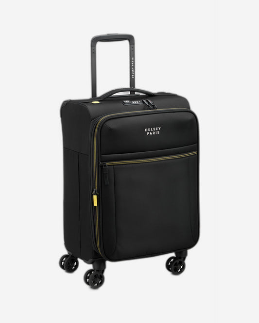 Delsey Paris Brochant 3.0 Softcase Expandable 4 Double Wheel Luggage Trolley