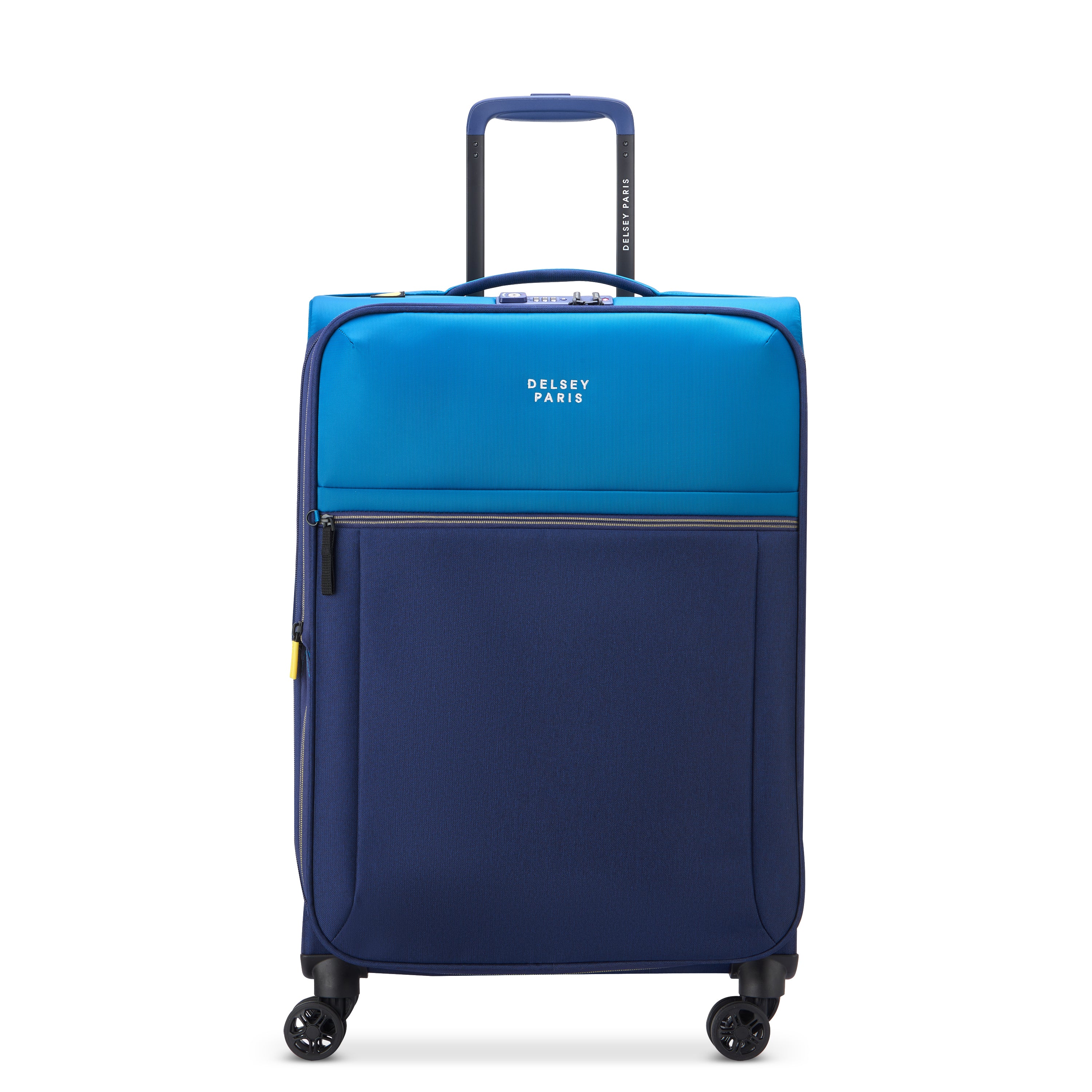 Delsey Paris Brochant 3.0 Softcase Expandable 4 Double Wheel Luggage Trolley