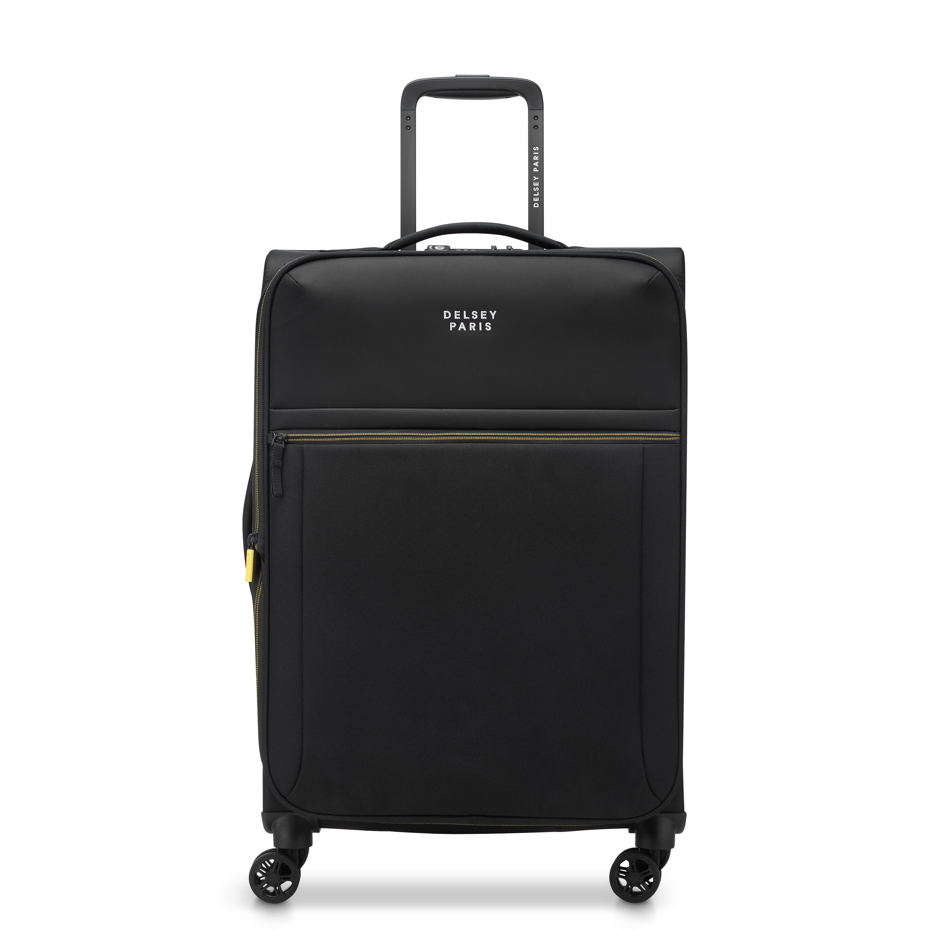 Delsey Paris Brochant 3.0 Softcase Expandable 4 Double Wheel Luggage Trolley
