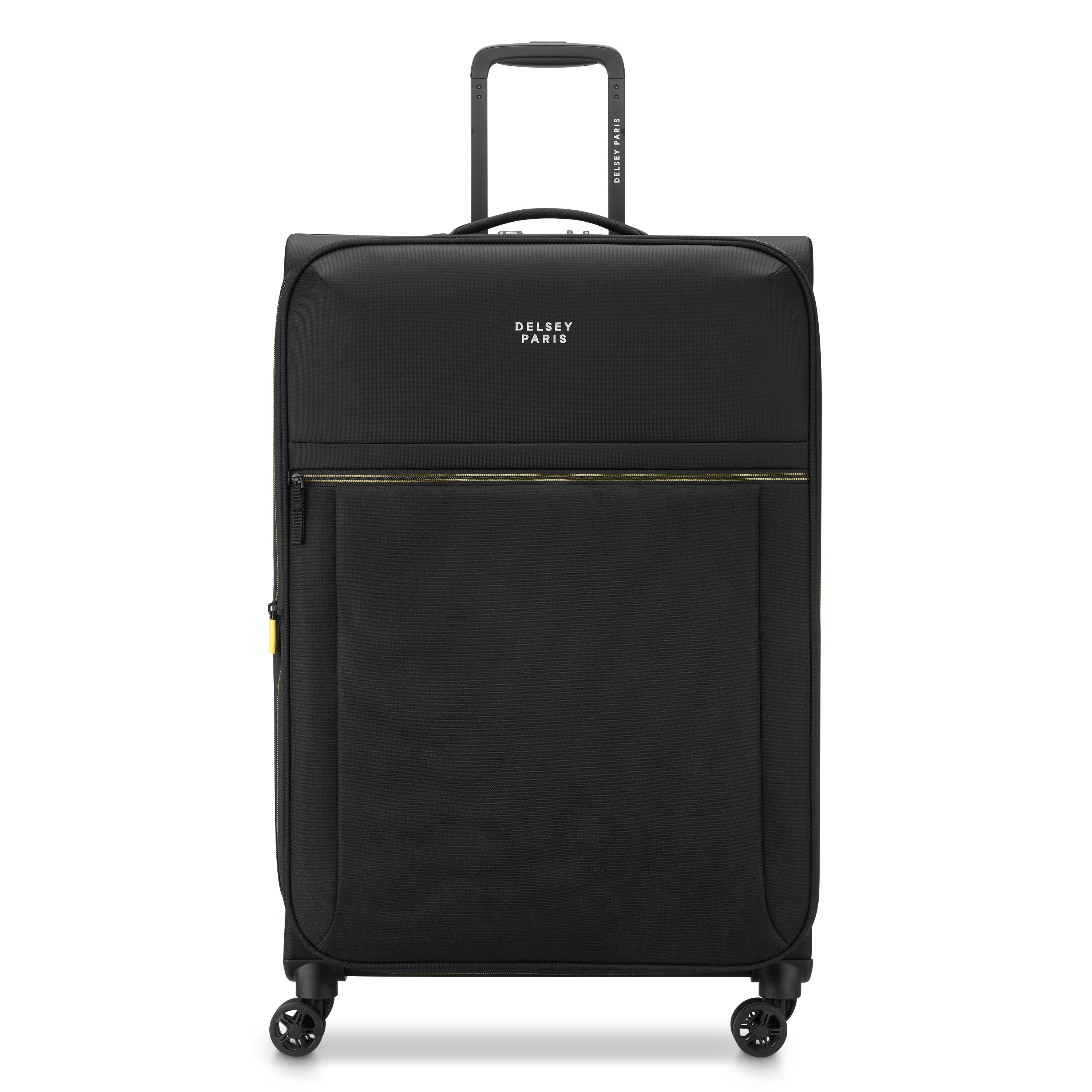 Delsey Paris Brochant 3.0 Softcase Expandable 4 Double Wheel Luggage Trolley