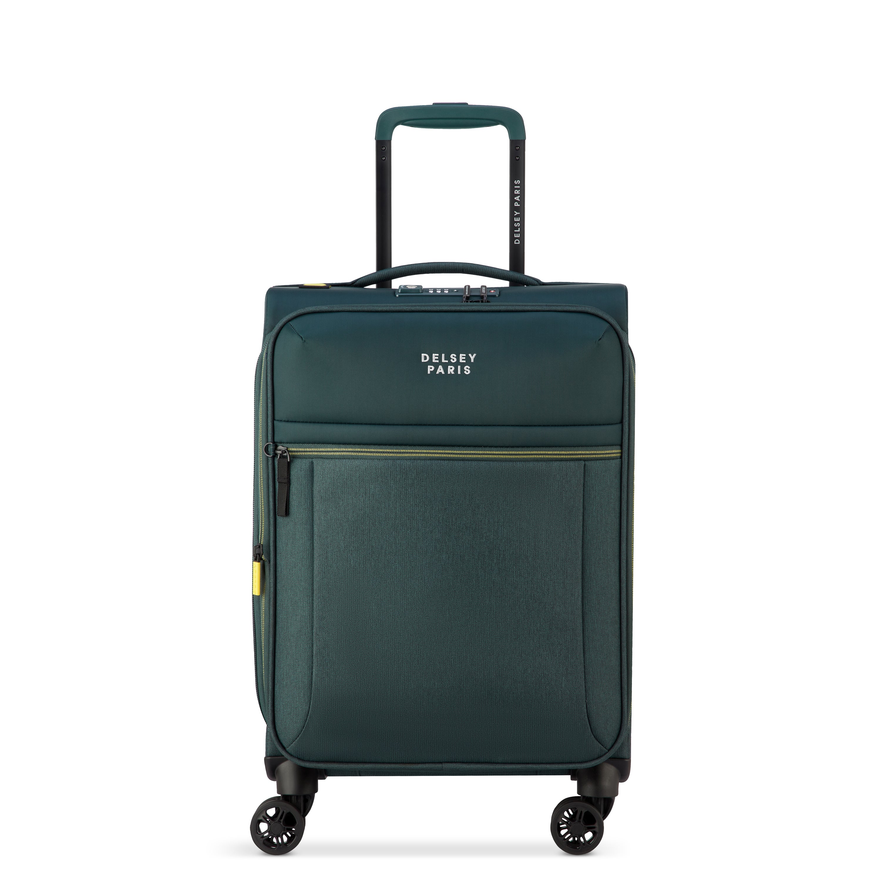 Delsey Paris Brochant 3.0 Softcase Expandable 4 Double Wheel Luggage Trolley