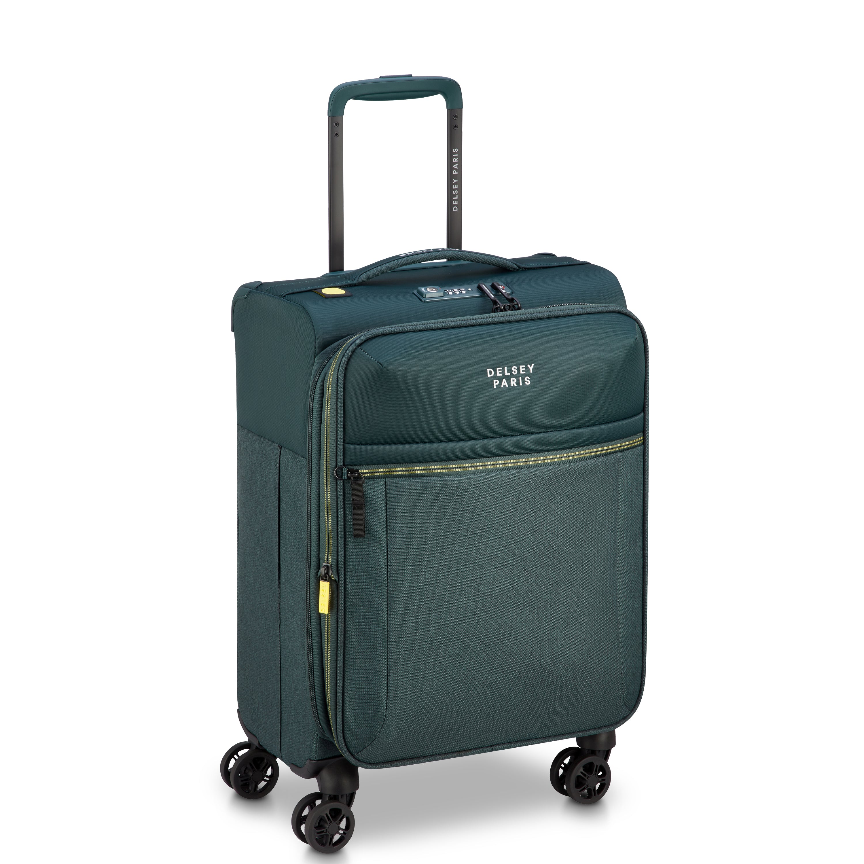 Delsey Paris Brochant 3.0 Softcase Expandable 4 Double Wheel Luggage Trolley