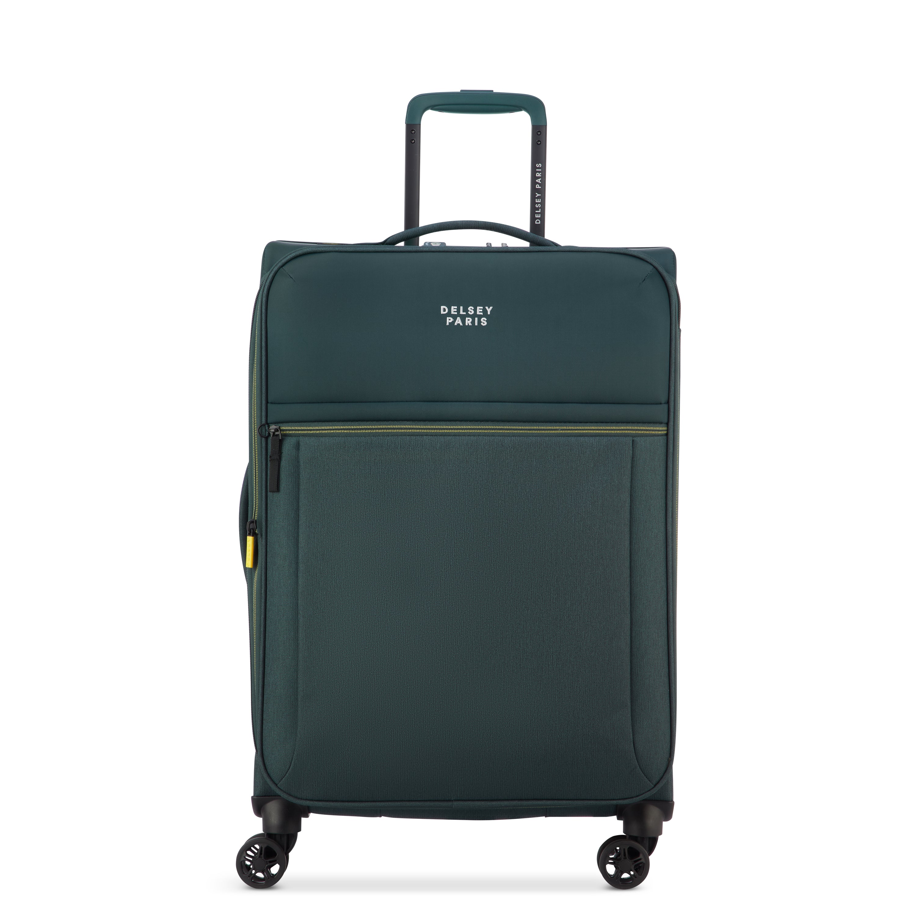 Delsey Paris Brochant 3.0 Softcase Expandable 4 Double Wheel Luggage Trolley