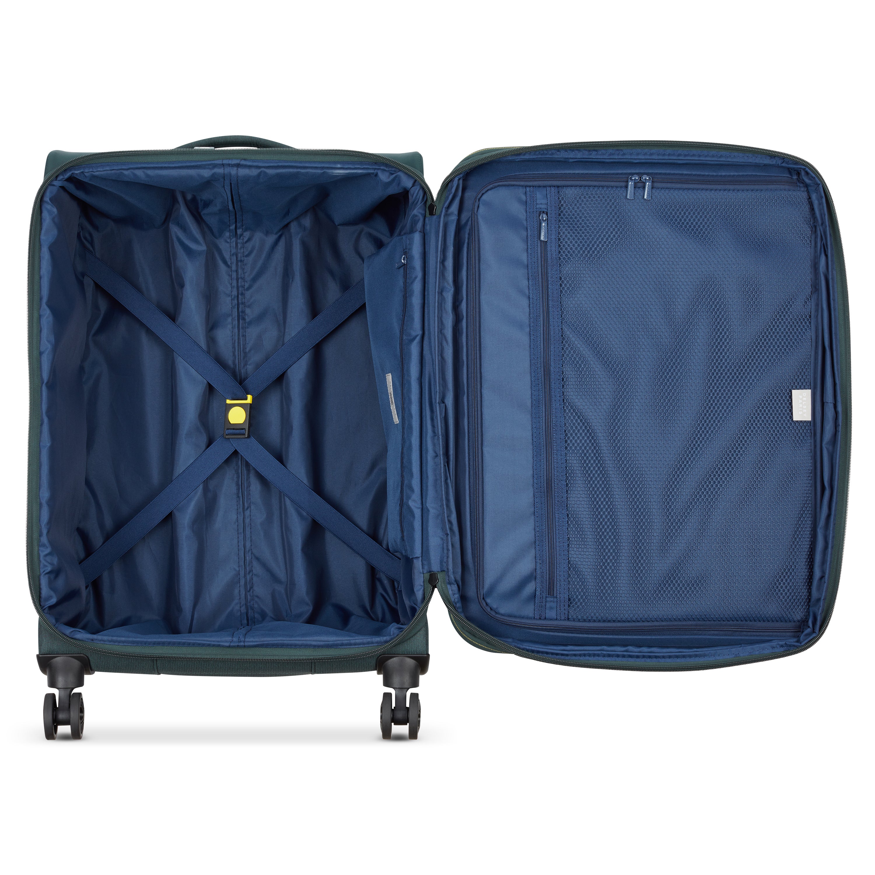 Delsey Paris Brochant 3.0 Softcase Expandable 4 Double Wheel Luggage Trolley