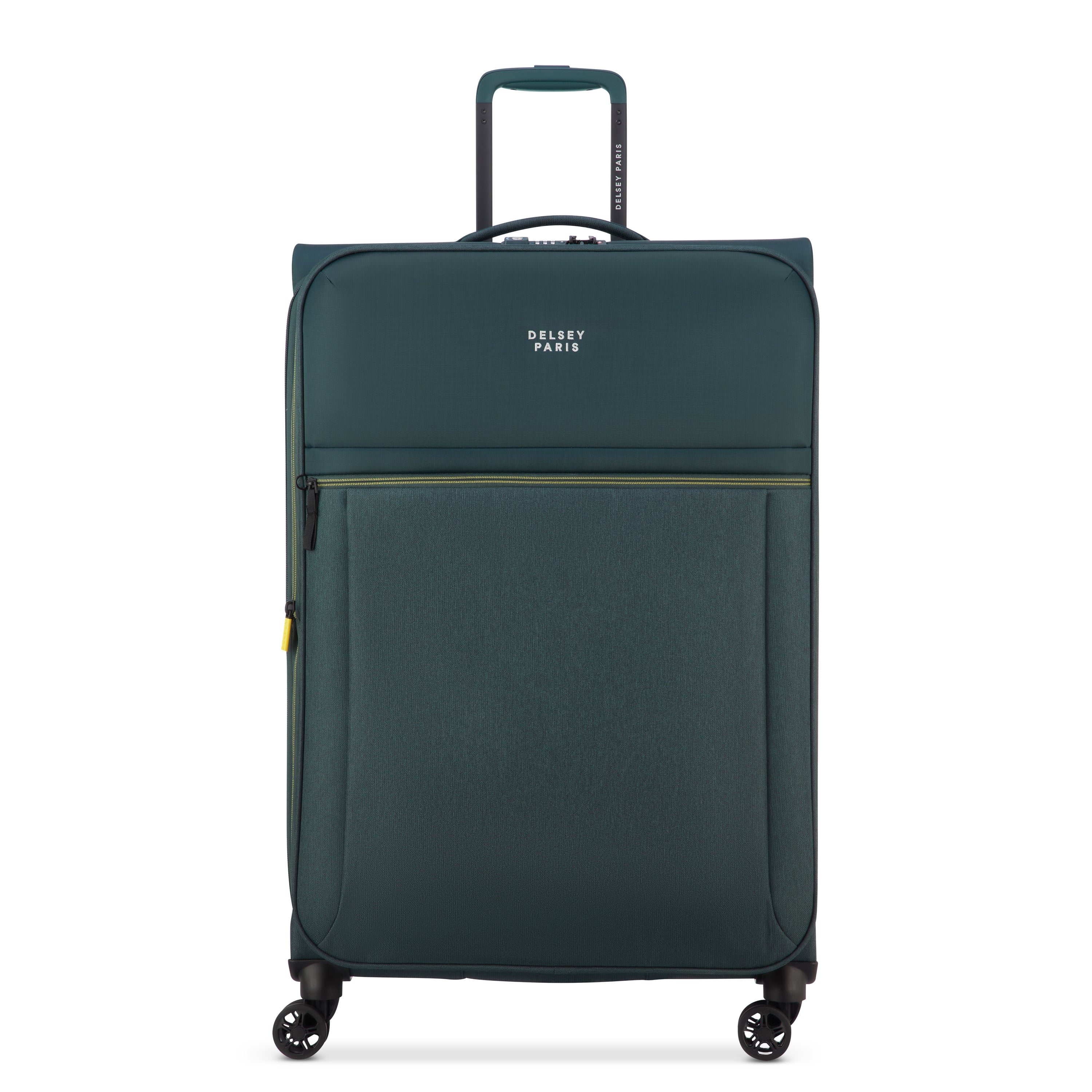 Delsey Paris Brochant 3.0 Softcase Expandable 4 Double Wheel Luggage Trolley
