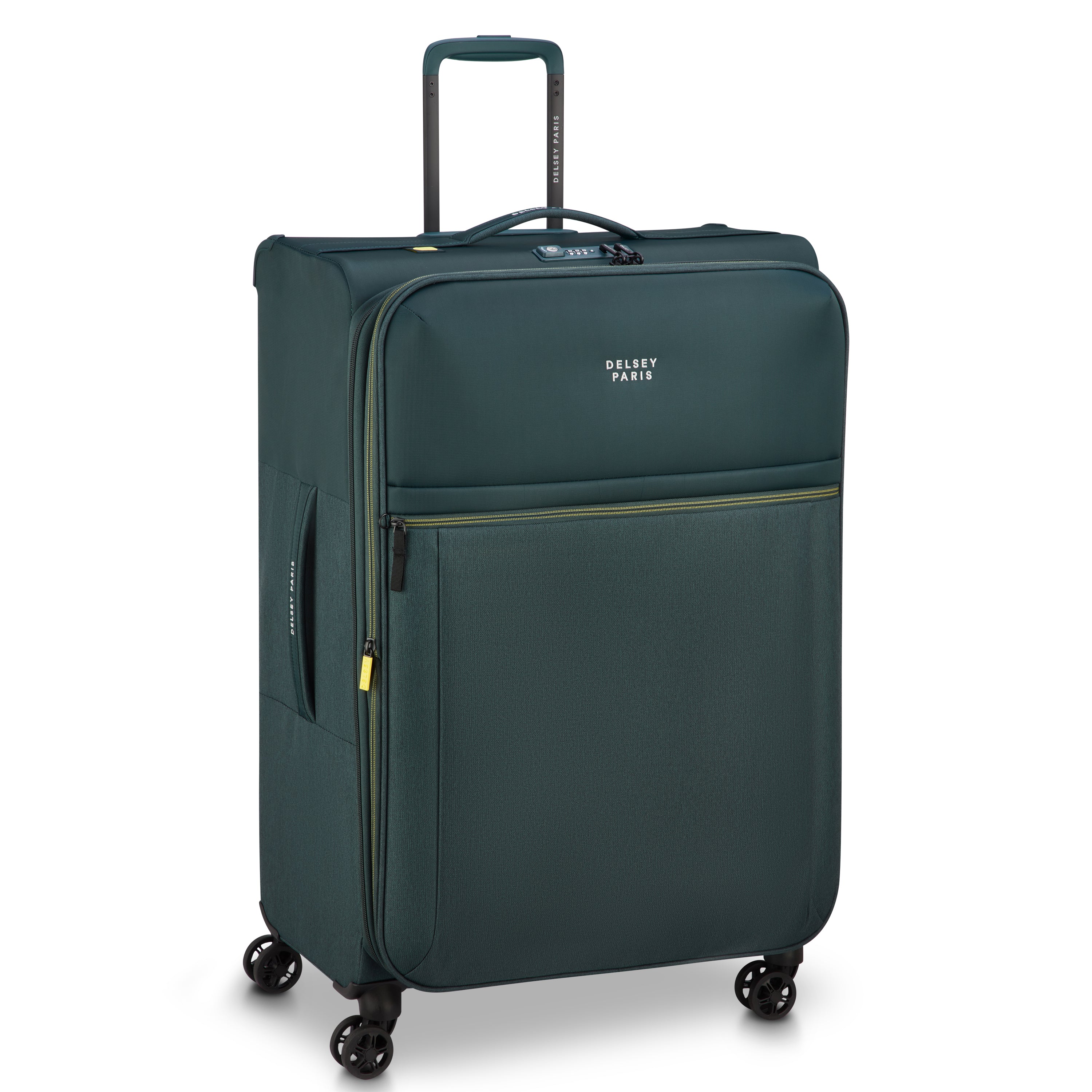 Delsey Paris Brochant 3.0 Softcase Expandable 4 Double Wheel Luggage Trolley