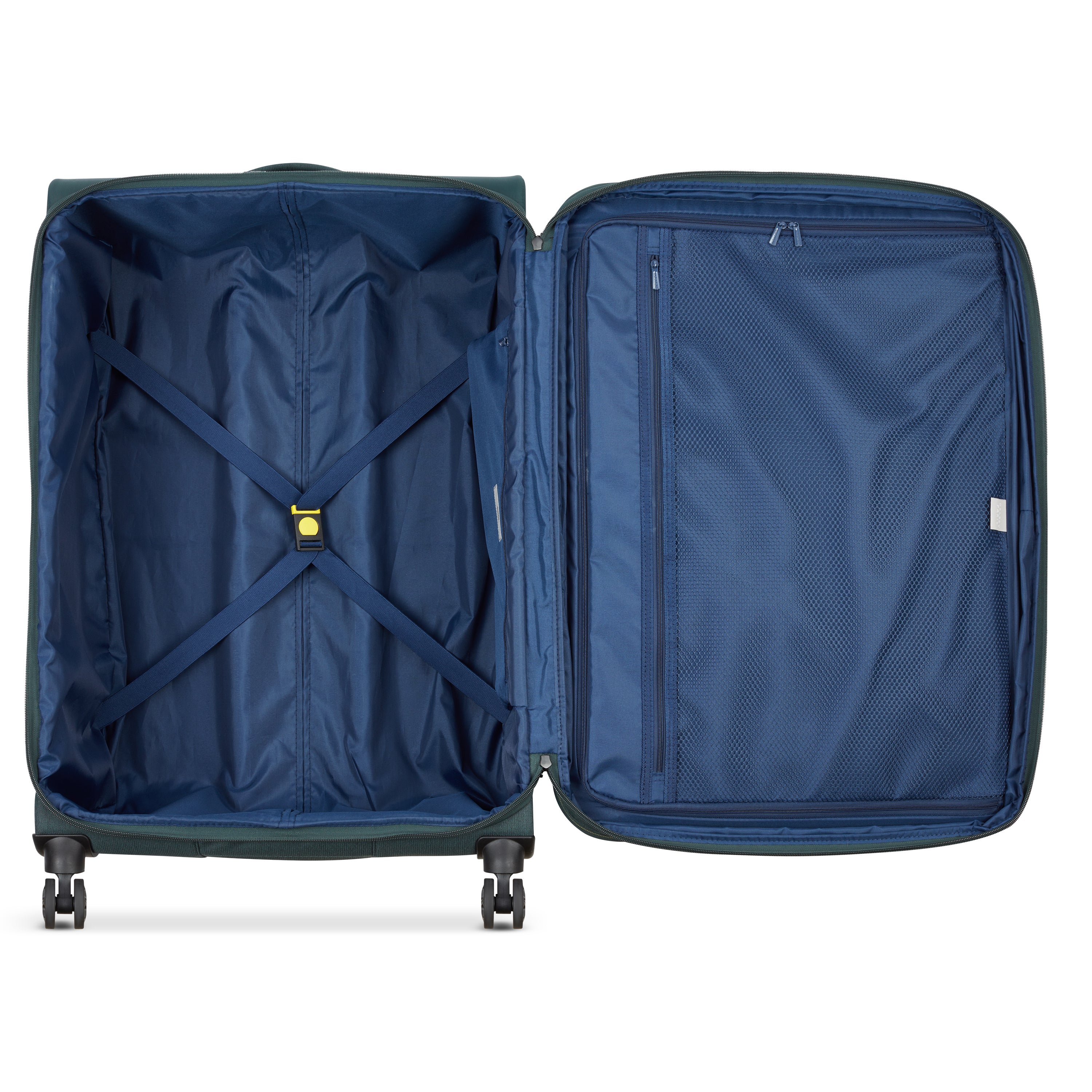 Delsey Paris Brochant 3.0 Softcase Expandable 4 Double Wheel Luggage Trolley