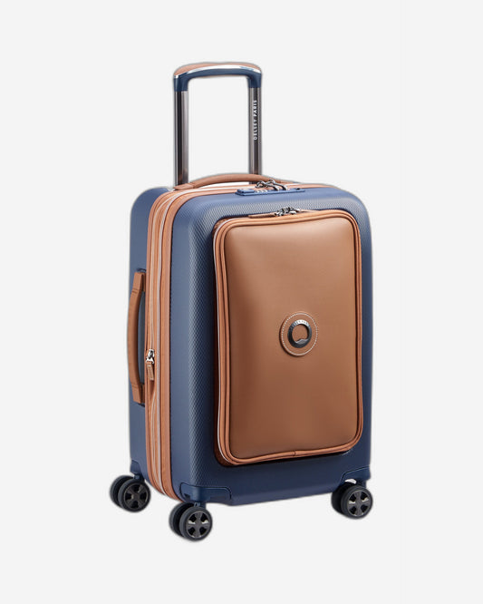 Delsey Paris CHATELET AIR 2.0 55 cm Business Cabin Trolley Luggage with Front Opening – Navy Blue
