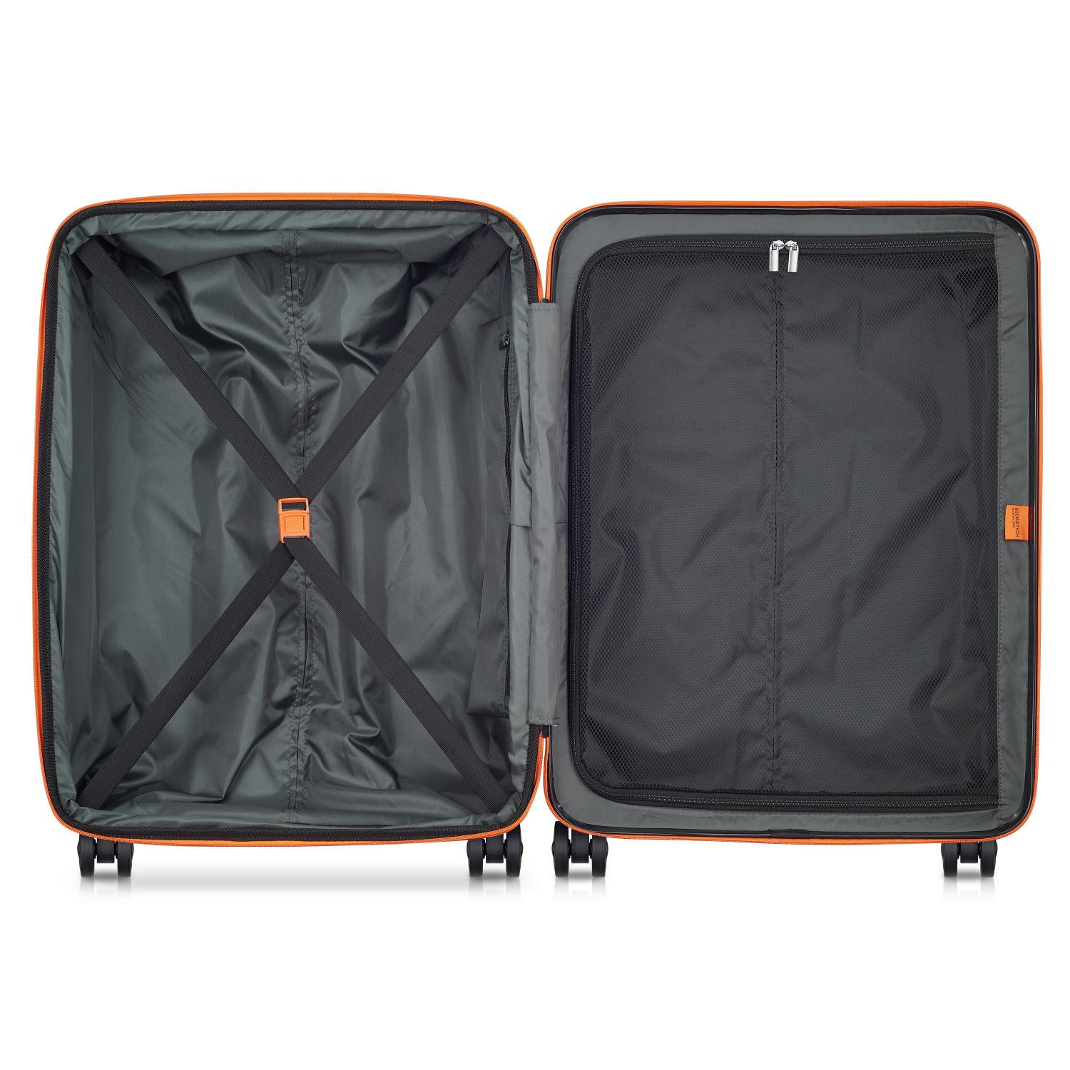 Delsey Paris Citadel Hardcase 4 Double Wheel Expandable Trolley Luggage