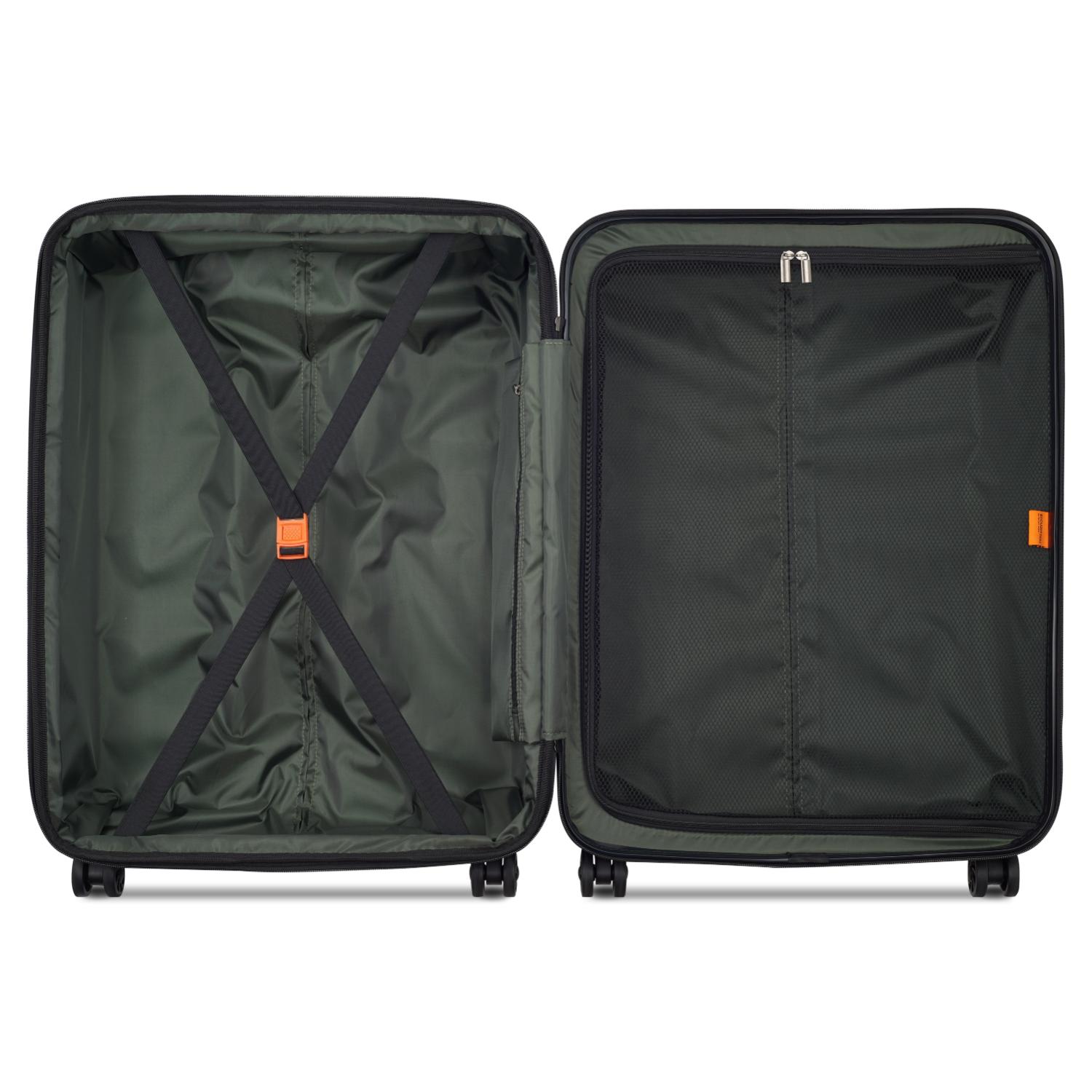 Delsey Paris Citadel Hardcase 4 Double Wheel Expandable Trolley Luggage
