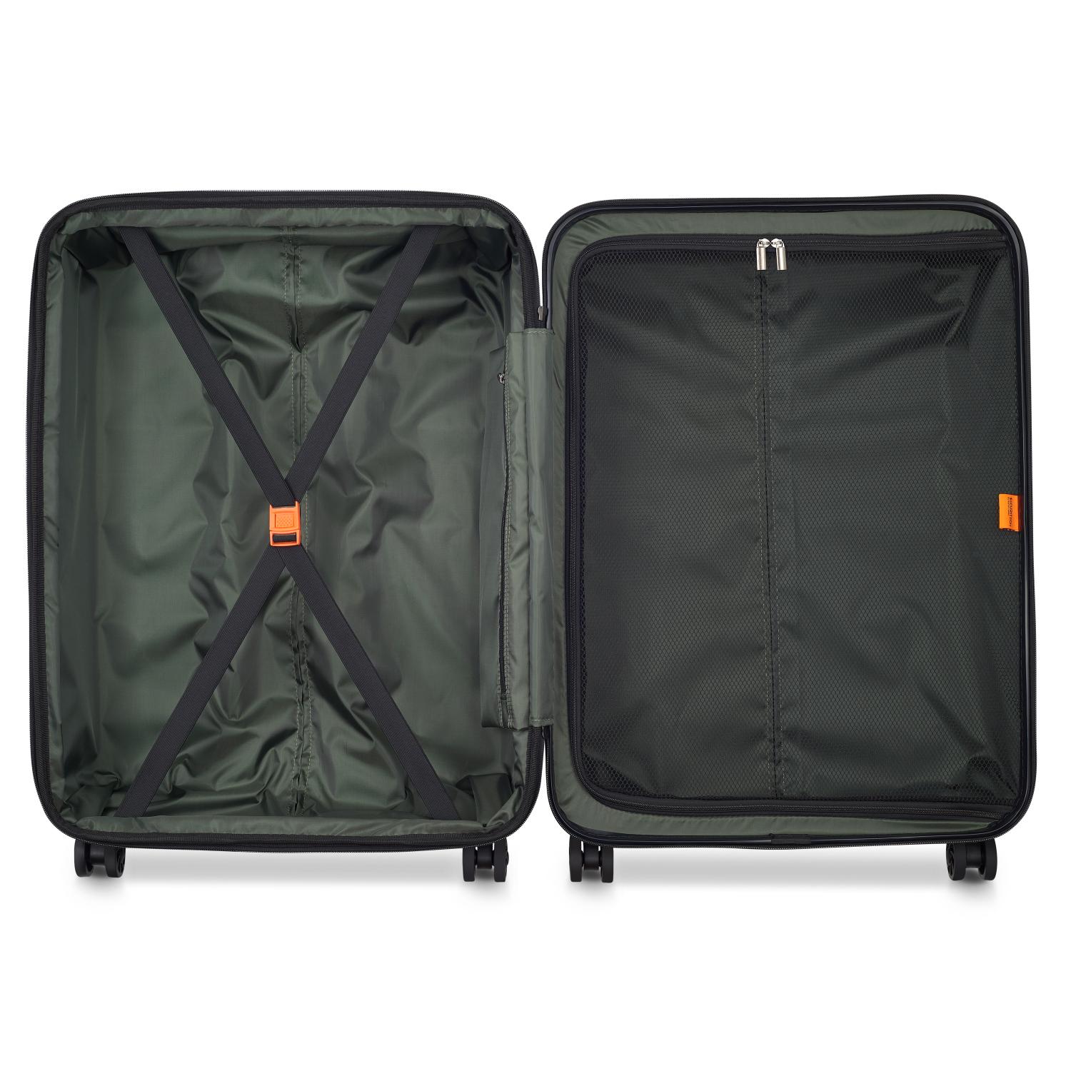 Delsey Paris Citadel Hardcase 4 Double Wheel Expandable Trolley Luggage