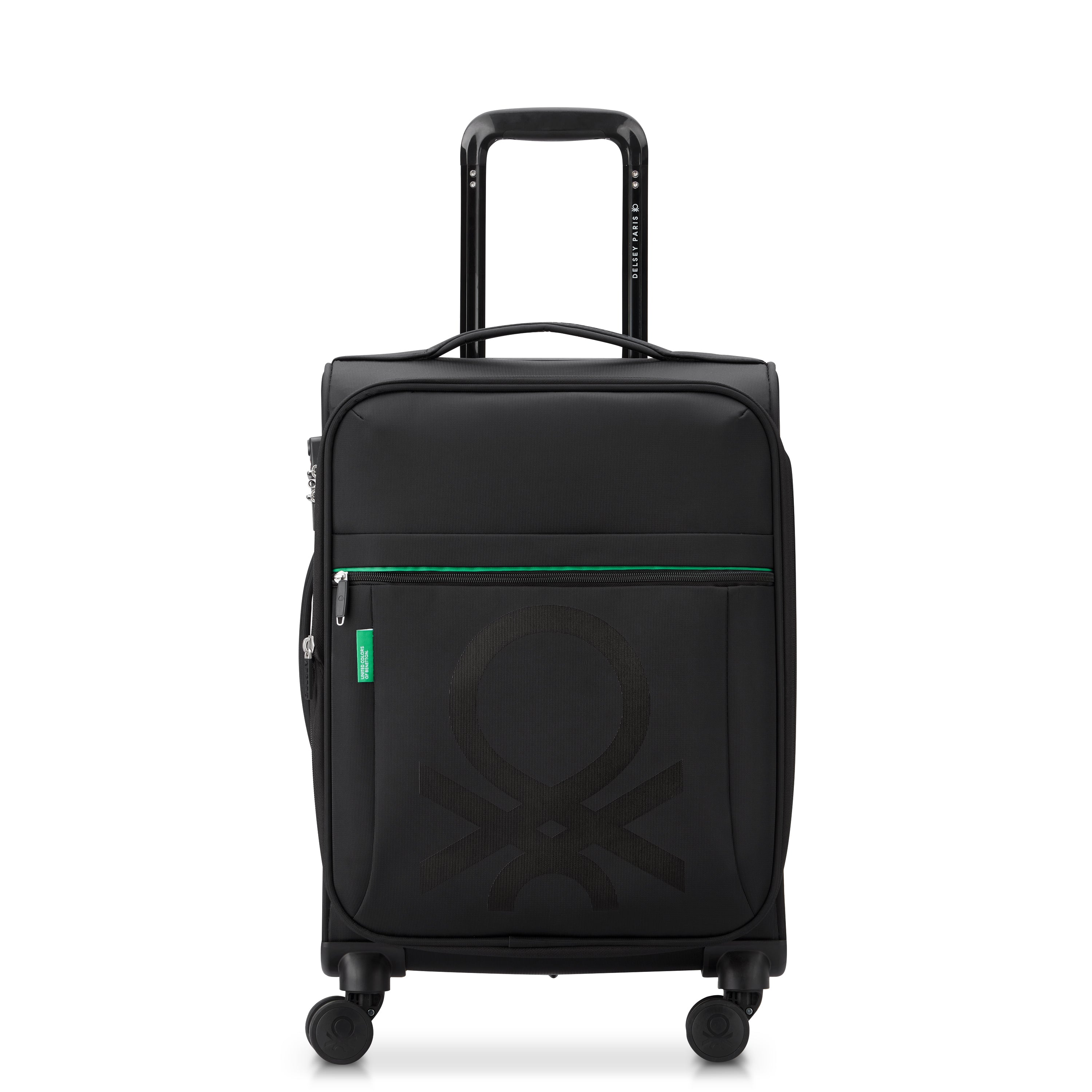 Color Block 4 Double Wheel Softcase Expandable Luggage Trolley