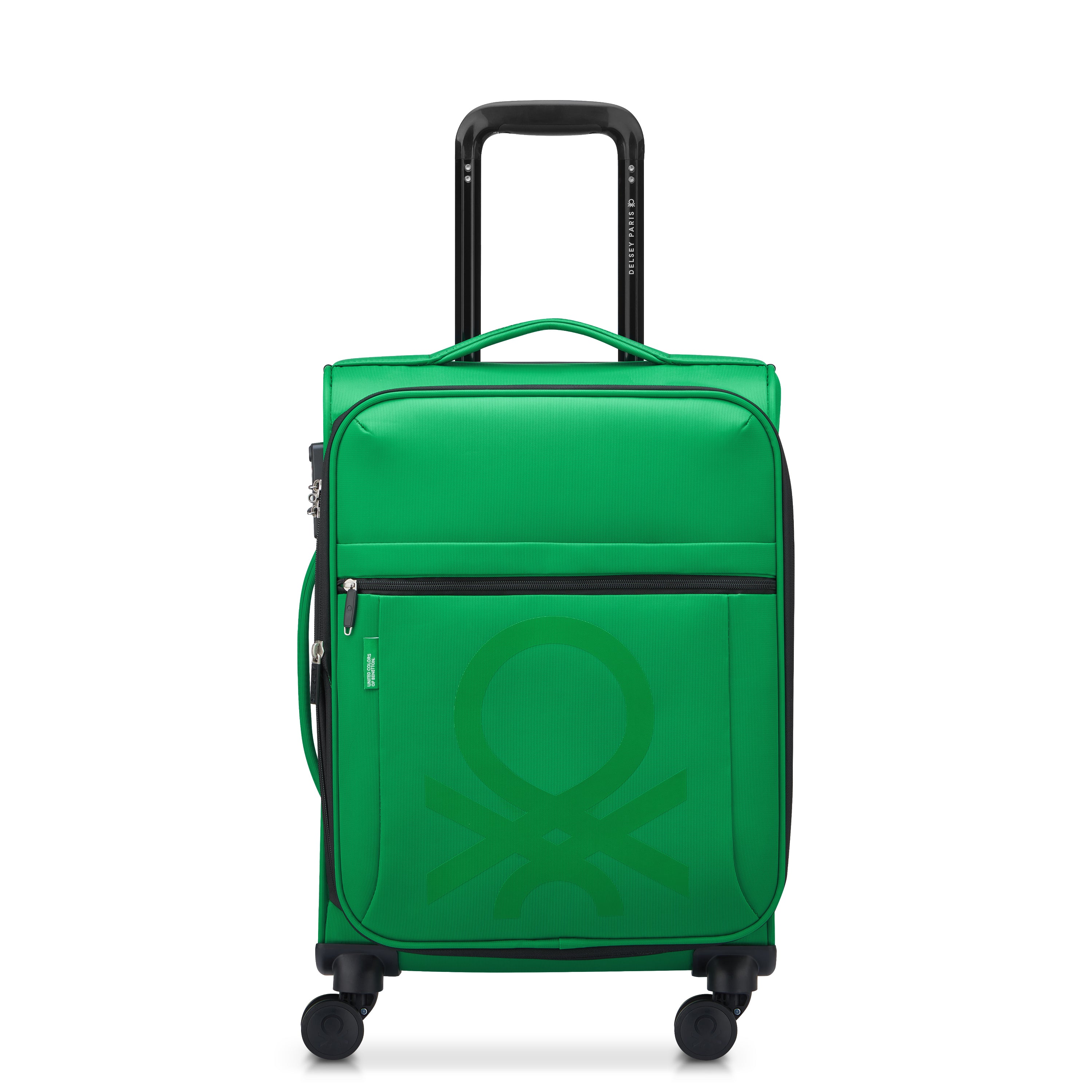 UCB Color Block 4 Double Wheel Softcase Expandable Luggage Trolley