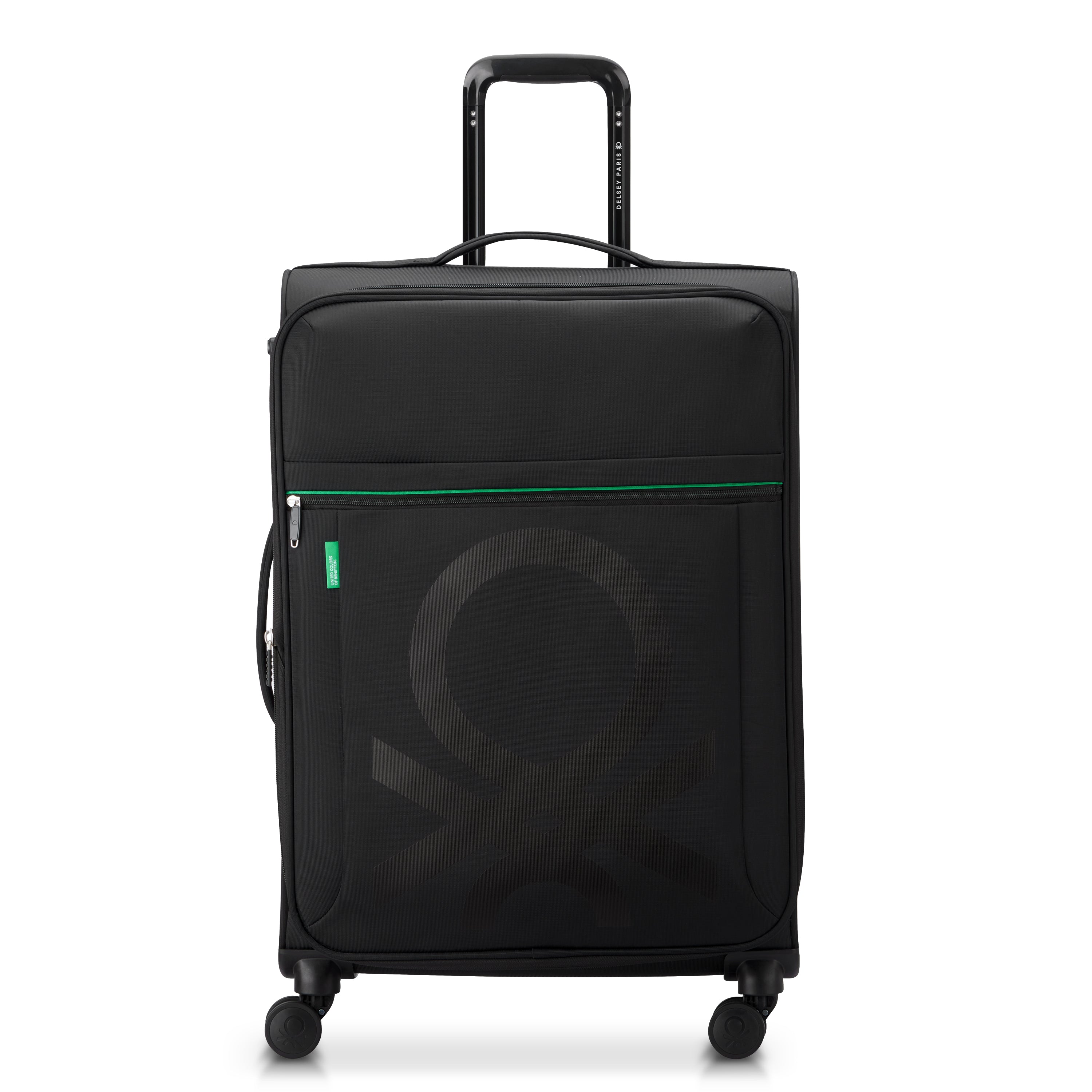 UCB Color Block 4 Double Wheel Softcase Expandable Luggage Trolley
