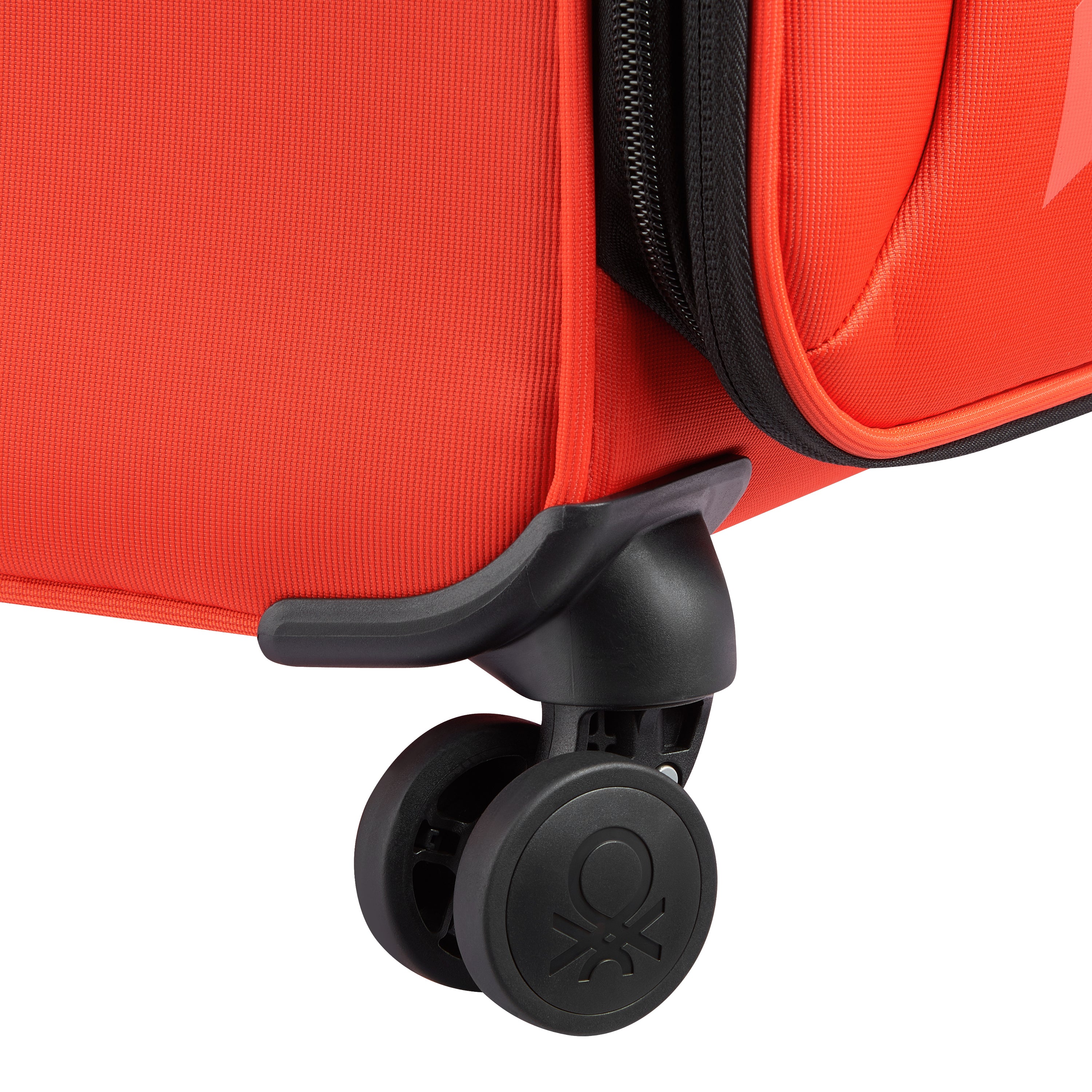 UCB Color Block 4 Double Wheel Softcase Expandable Luggage Trolley