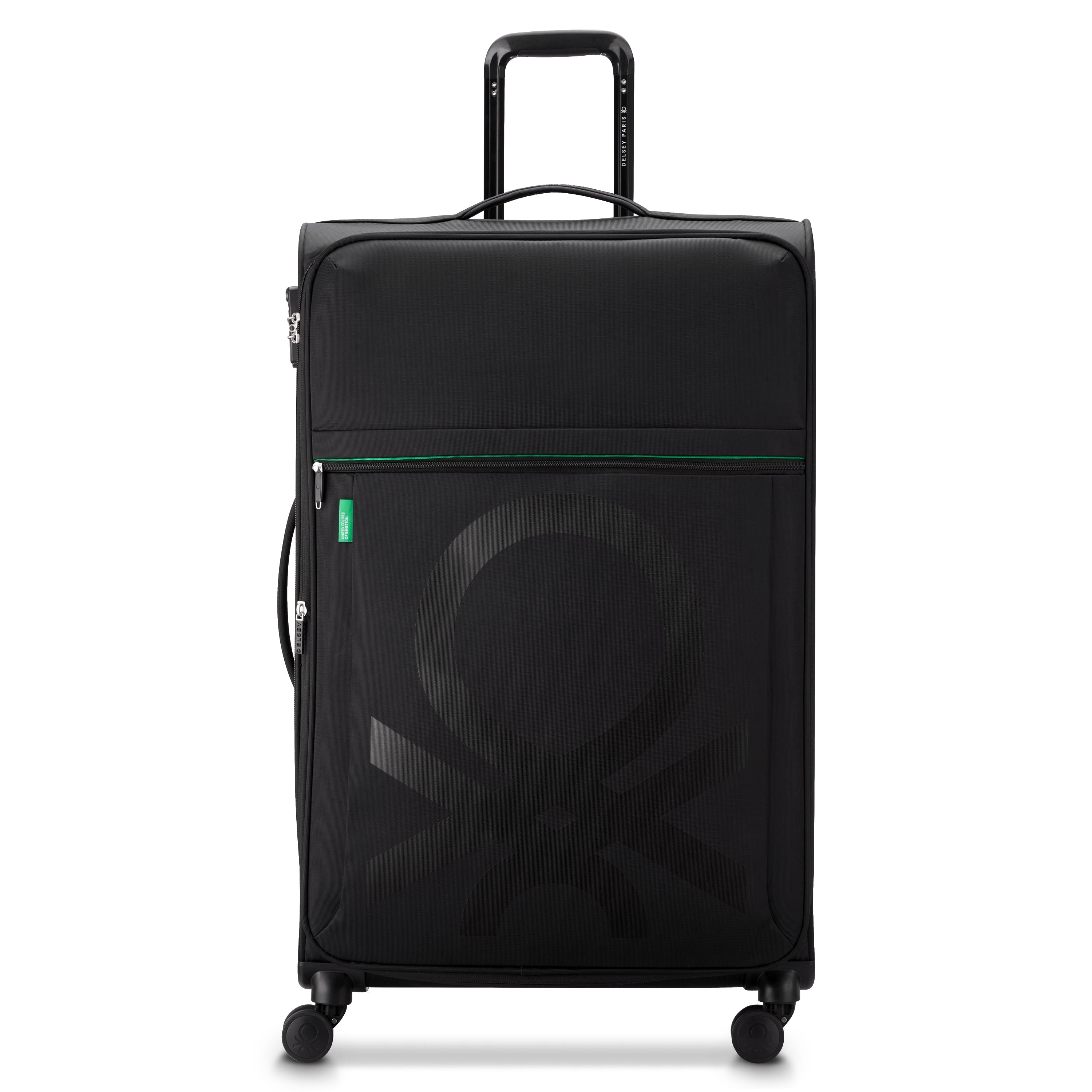 UCB Color Block 4 Double Wheel Softcase Expandable Luggage Trolley
