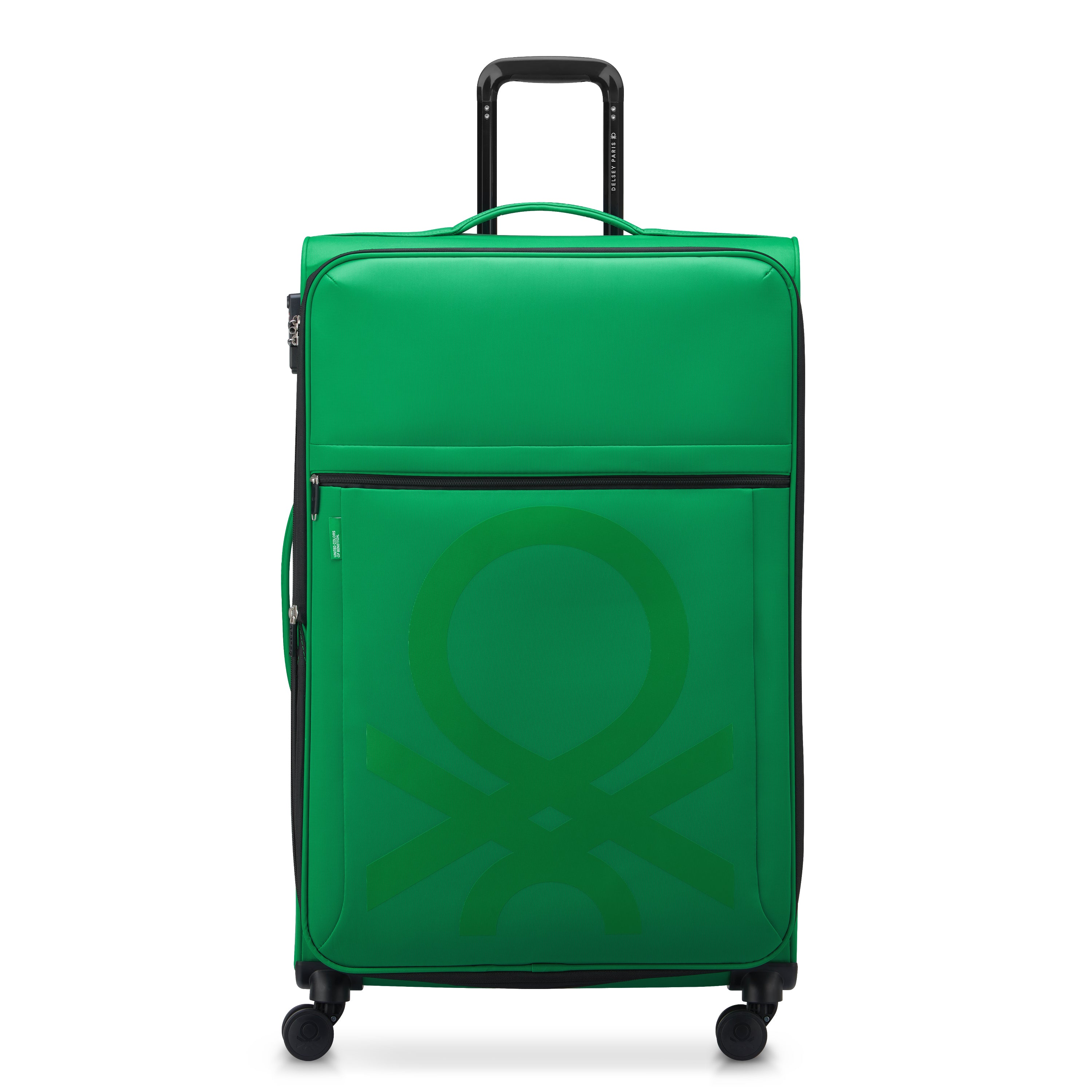 UCB Color Block 4 Double Wheel Softcase Expandable Luggage Trolley