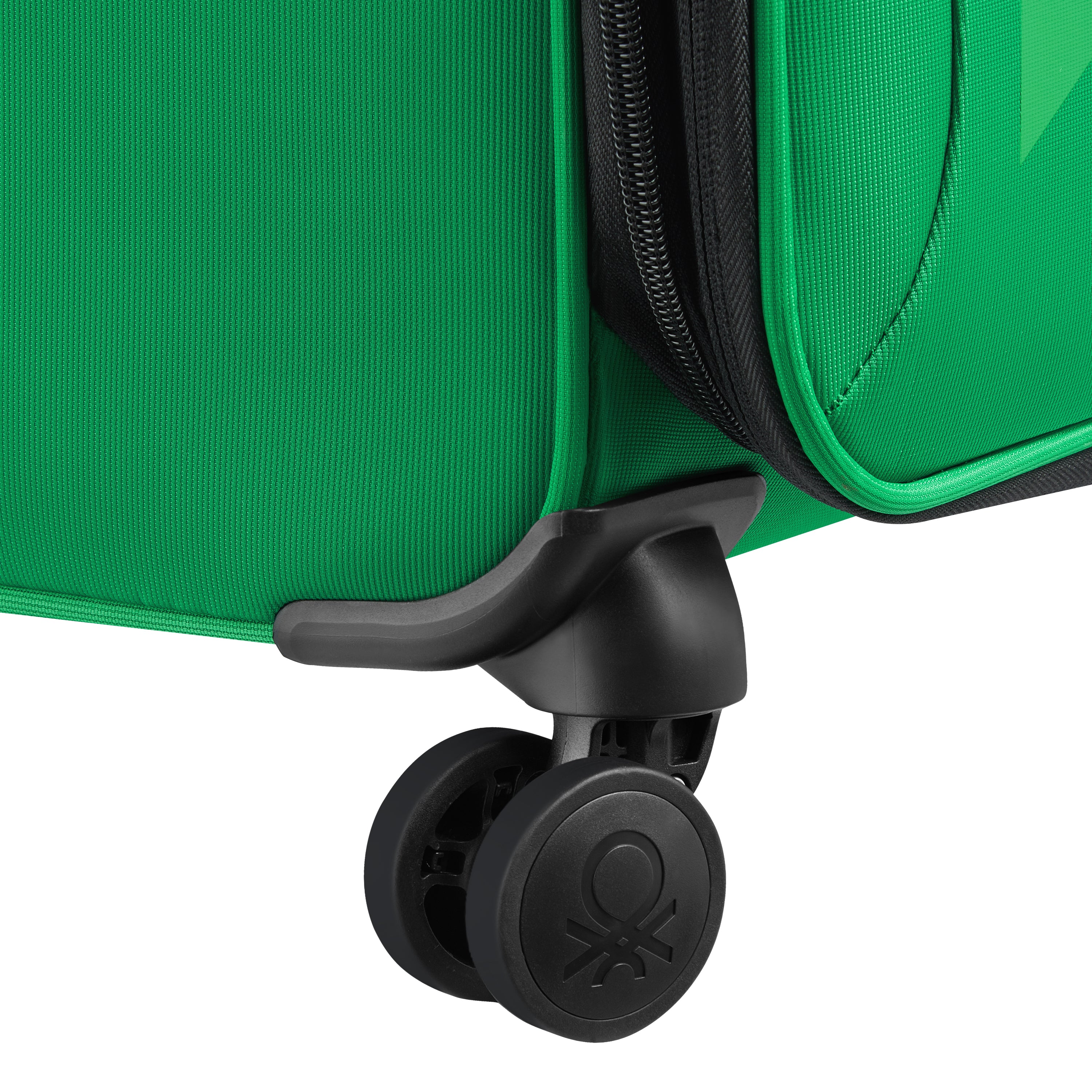 UCB Color Block 4 Double Wheel Softcase Expandable Luggage Trolley