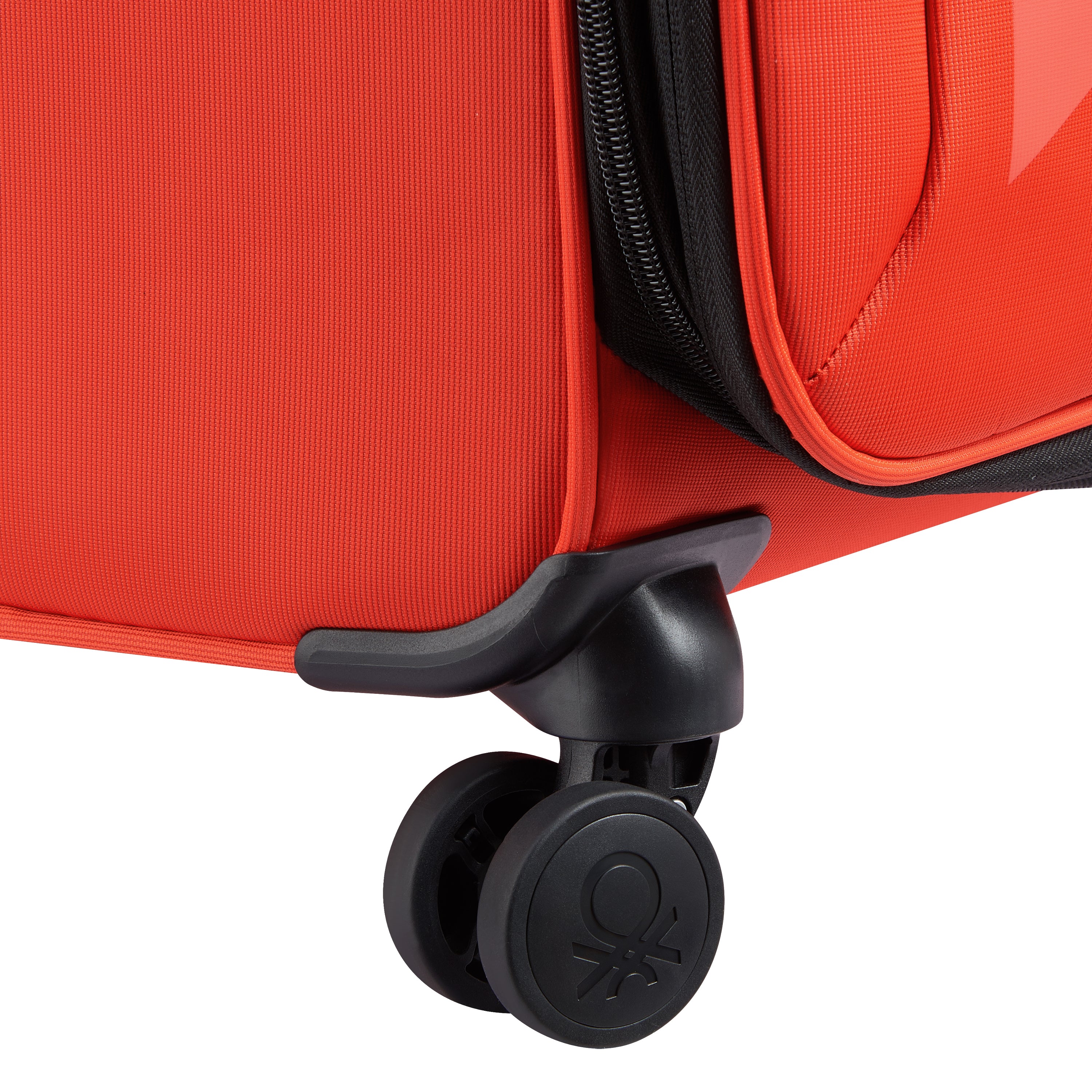 UCB Color Block 4 Double Wheel Softcase Expandable Luggage Trolley