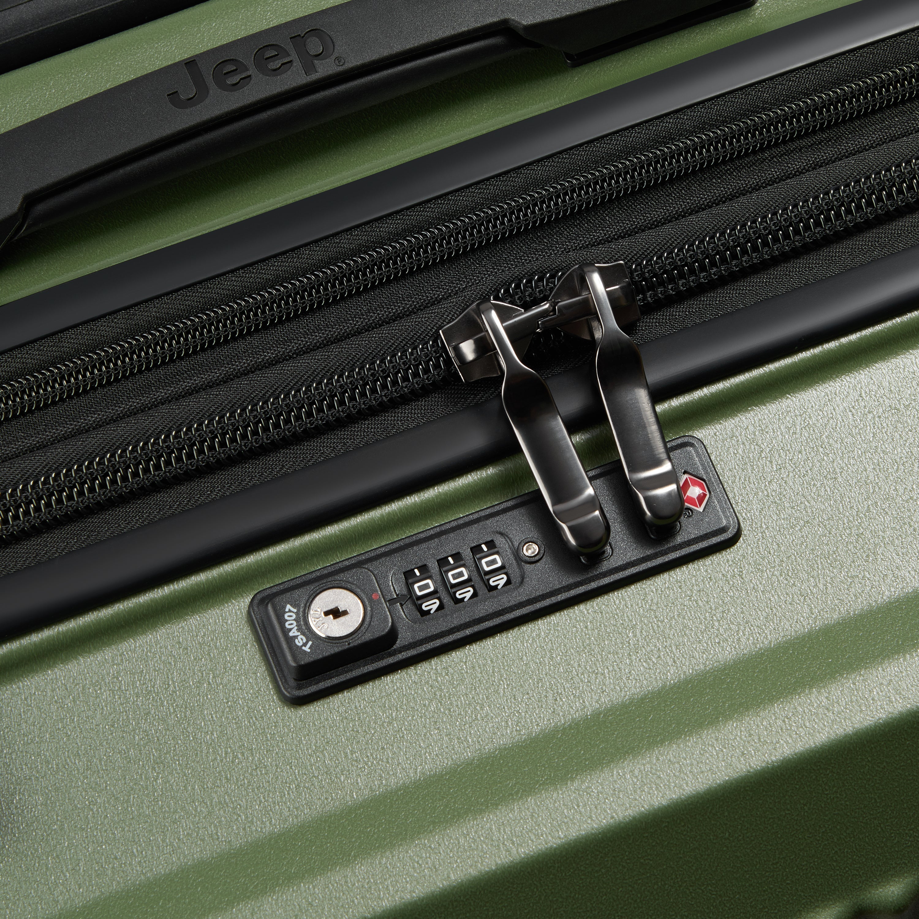 Jeep JH001A Hardcase 4 Double Wheel Expandable Trolley