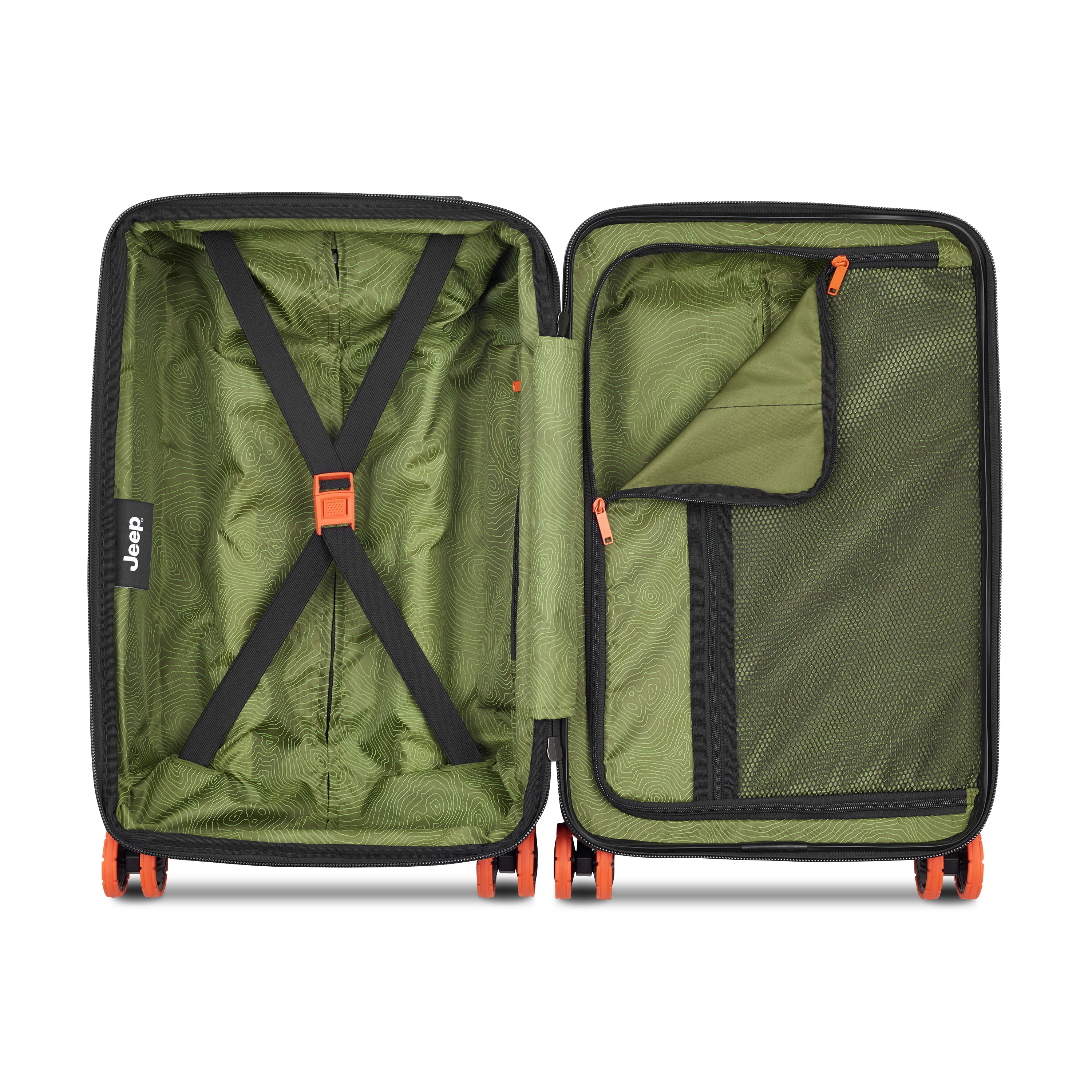 Jeep JH002B Hardcase 4 Double Wheel Expandable Trolley