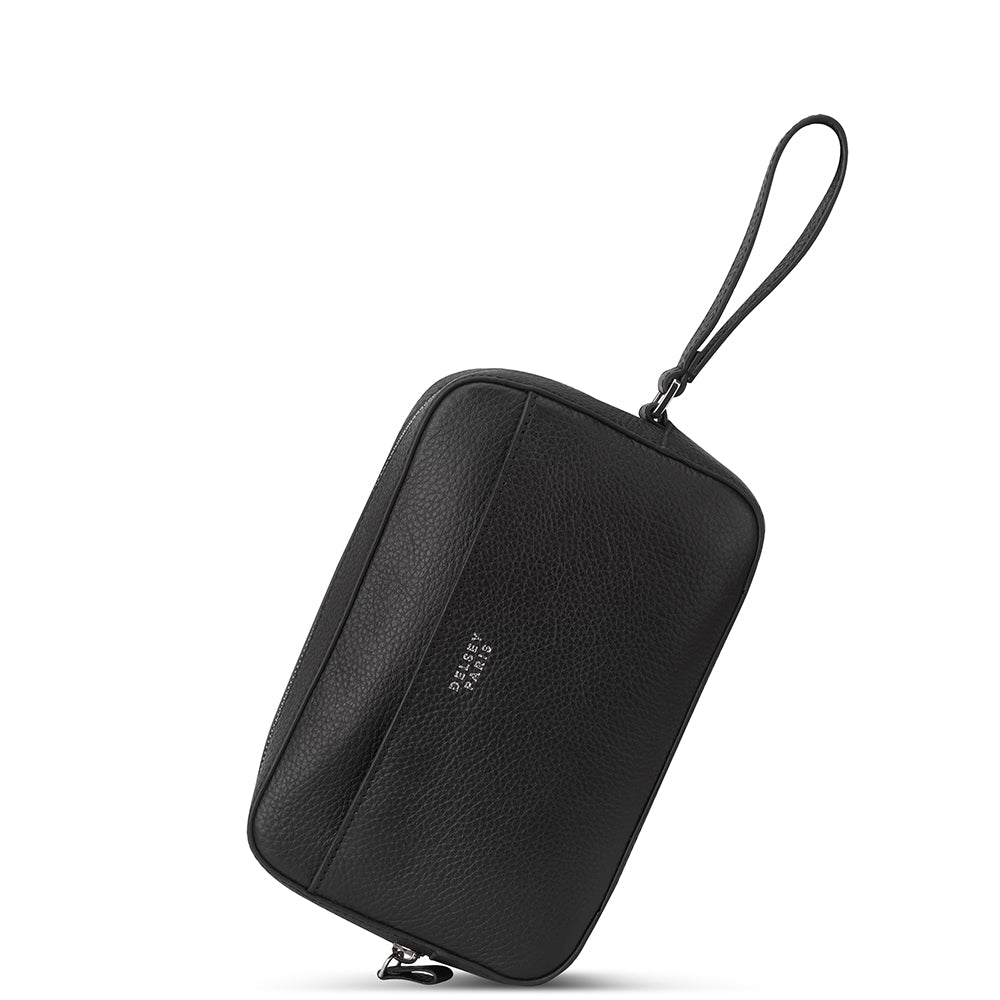 Delsey Paris Lecuir Graine Toiletry Bag