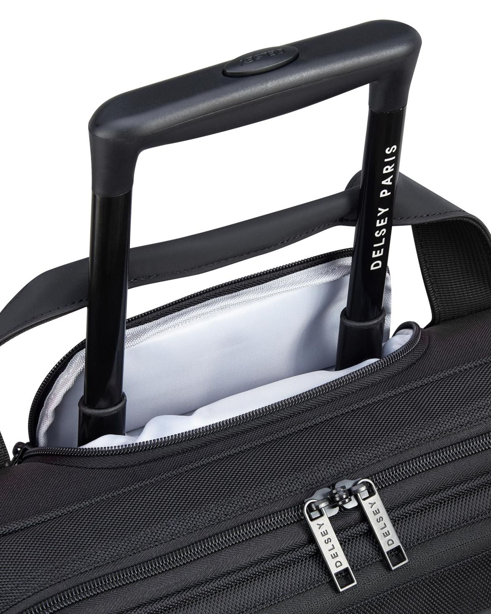 Delsey Paris Parvis Plus 2 Wheel Laptop Cabin Trolley Boardcase Black