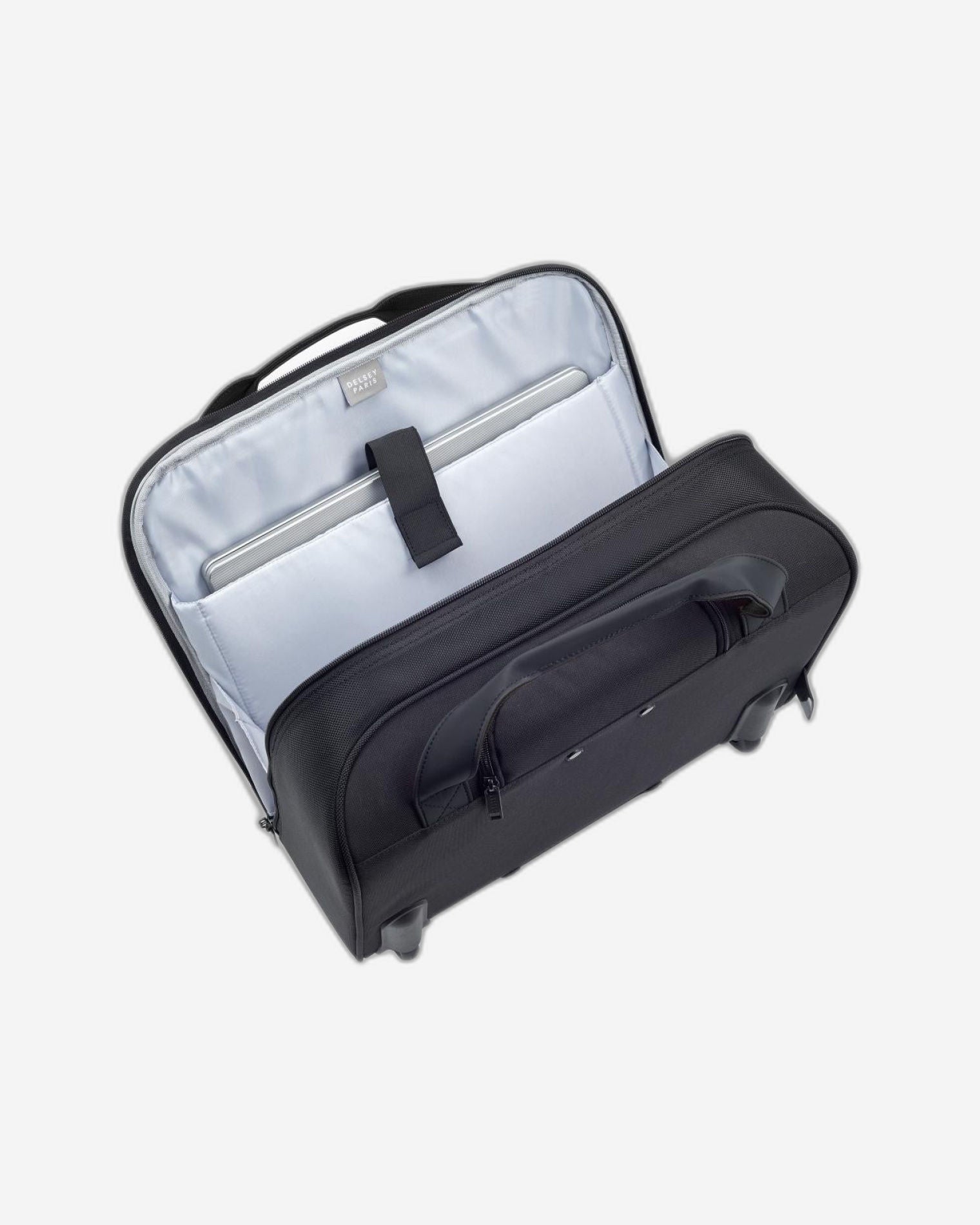 Delsey Paris Parvis Plus 2 Wheel Laptop Cabin Trolley Boardcase Black