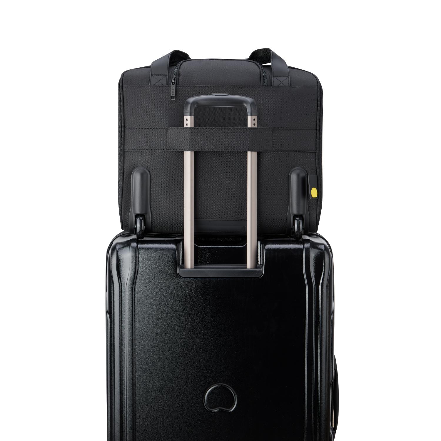 Delsey Paris Parvis Plus 2 Wheel Laptop Cabin Trolley Boardcase Black