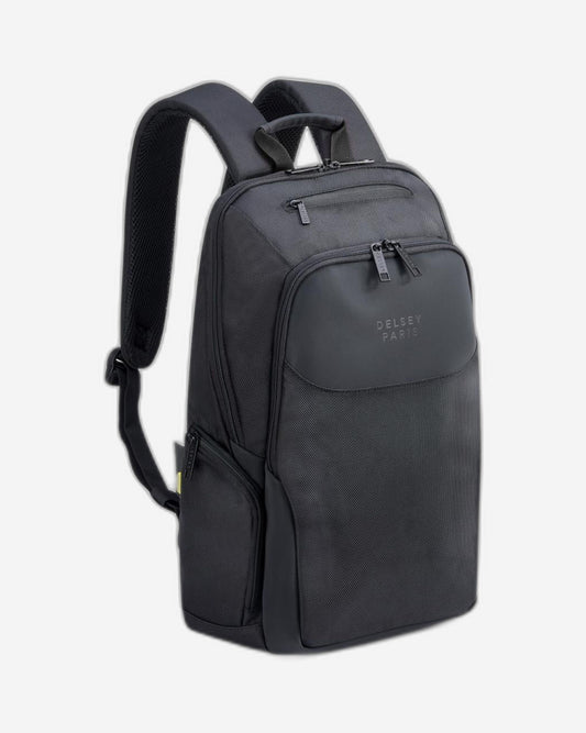 Delsey Paris Parvis+ 2 Compartment Backpack Laptop 15.6 Inch Black - 00394460300