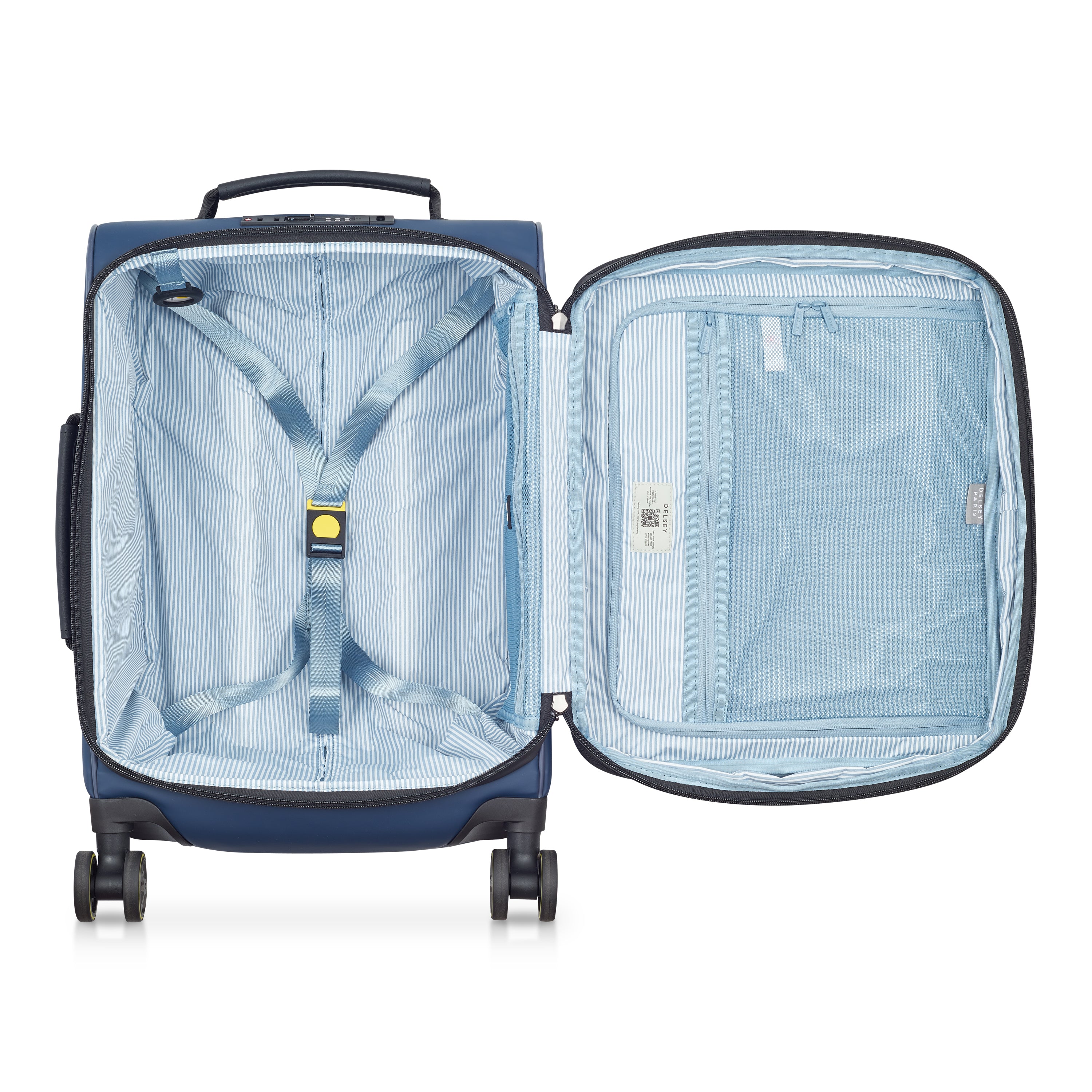 Delsey Paris Turenne 2.0 Softcase Expandable 4 Double Wheel Luggage Trolley