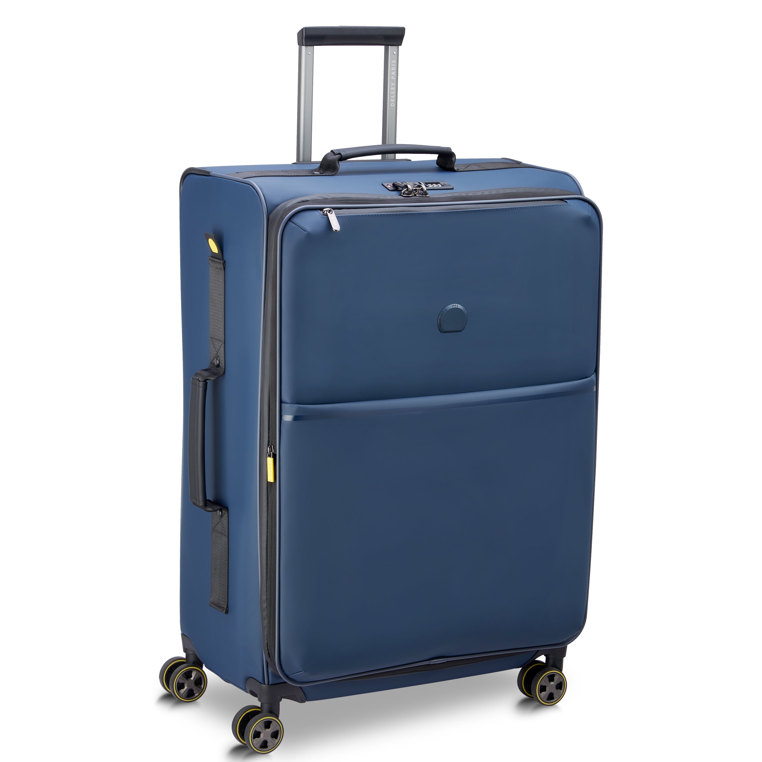 Delsey Paris Turenne 2.0 Softcase Expandable 4 Double Wheel Luggage Trolley