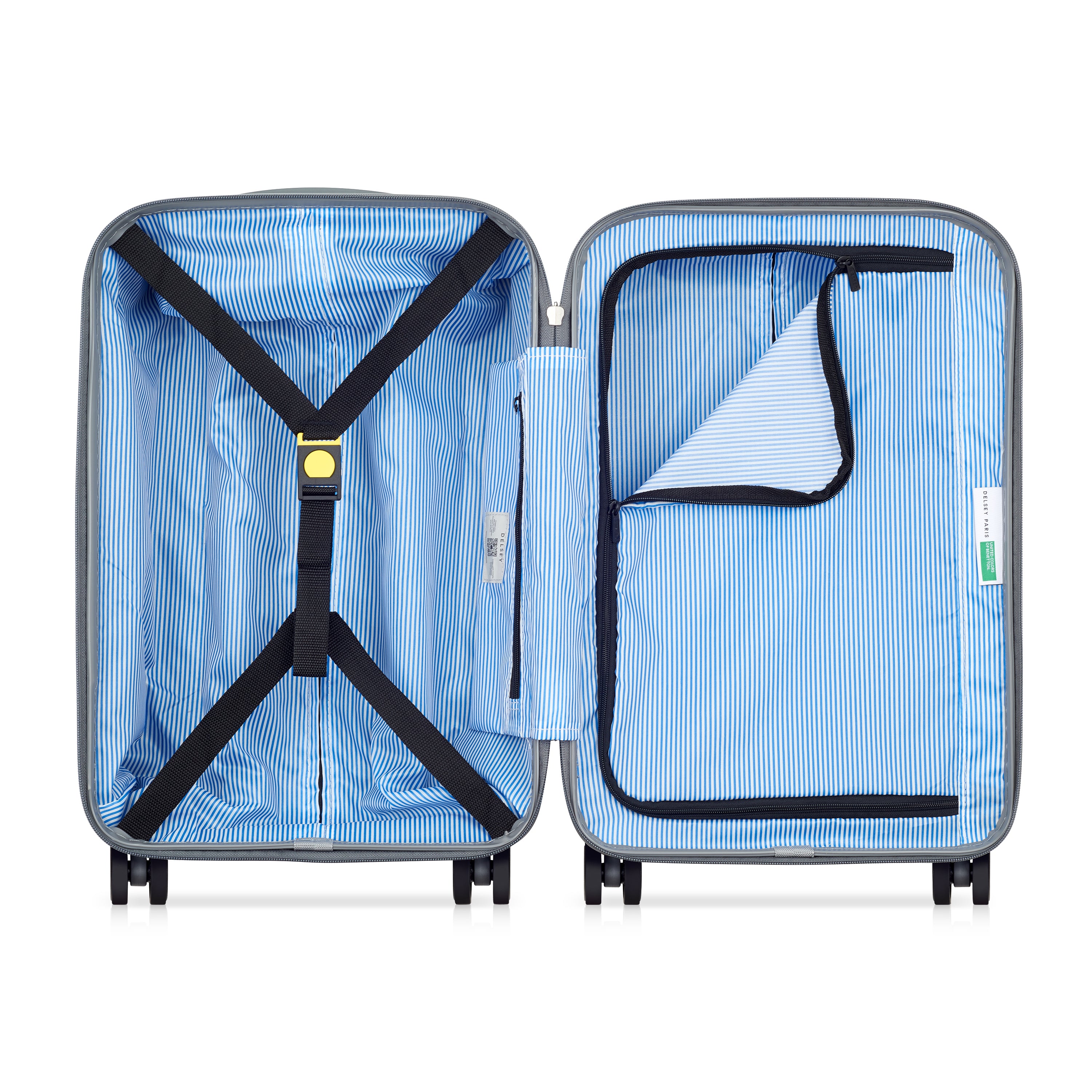 UCB Hardside 4 Double Wheel Non-Expandable Luggage Trolley