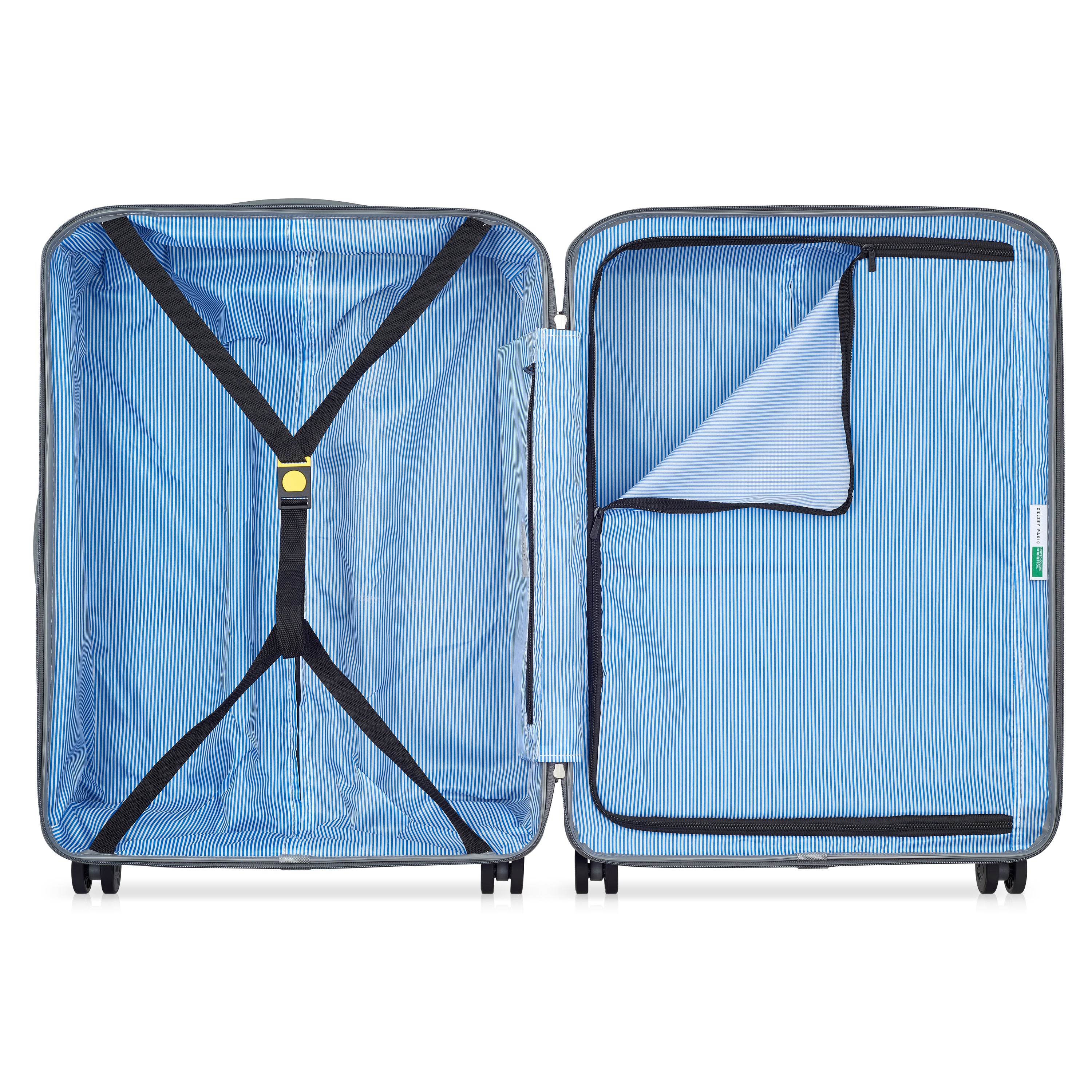 UCB Hardside 4 Double Wheel Non-Expandable Luggage Trolley