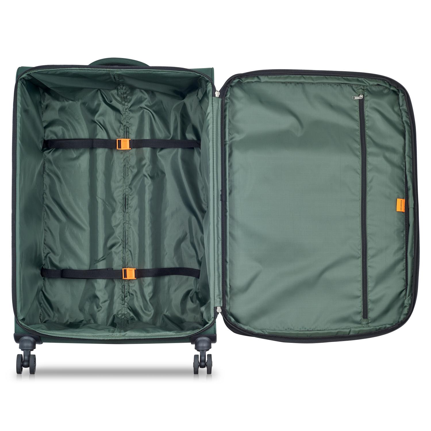 Delsey Paris Securitech Vanguard 3 Piece Set Expandable Luggage Trolley 55+70+82Cm