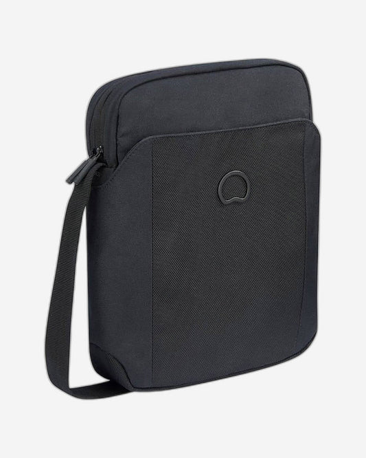 Delsey Paris Picpus 2 Compartment Vertical Mini Reporter Bag - Black - 00335411300 BLK