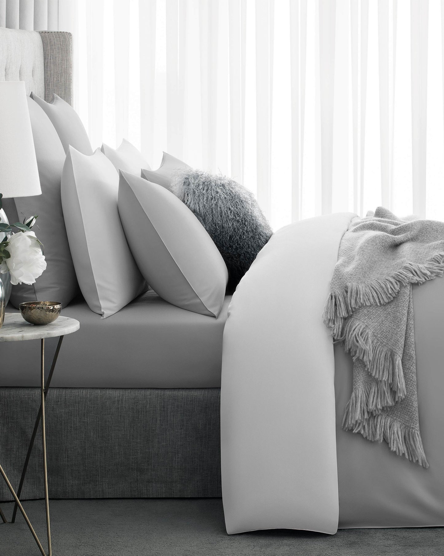 Togas Avari Fitted Sheet in Grey