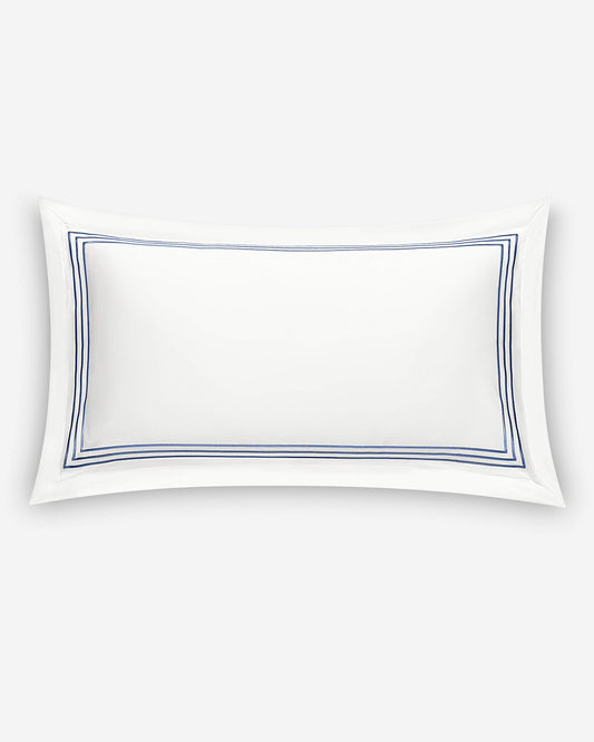 Togas Iris Pillowcase in White Blue